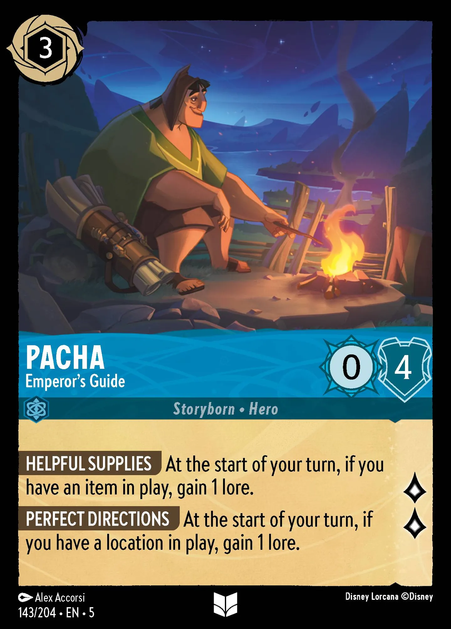 Pacha - Guide de l'Empereur — Shimmering Skies — Lorcana