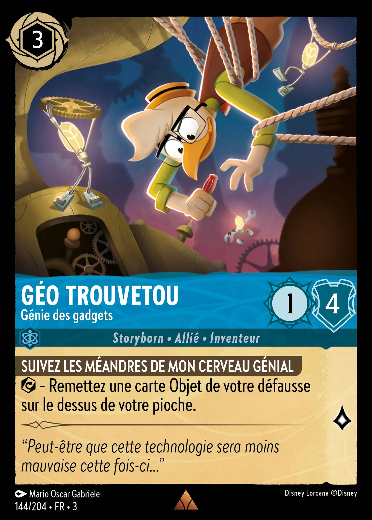 Géo Trouvetou - Génie des gadgets — Into the Inklands — Lorcana