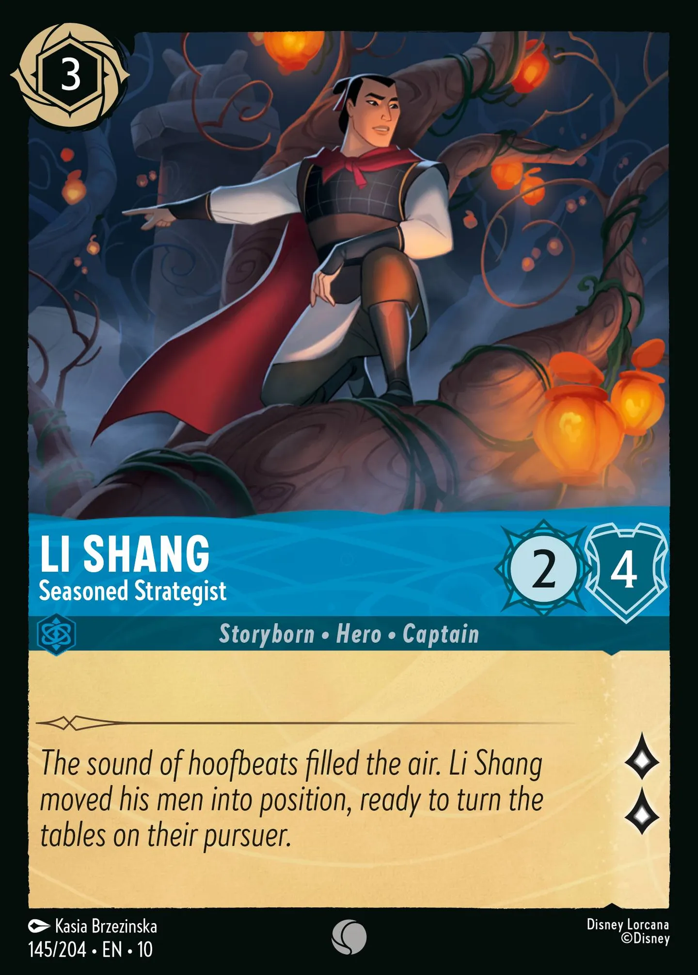 Li Shang - Seasoned Strategist — Whispers in the Well — Lorcana