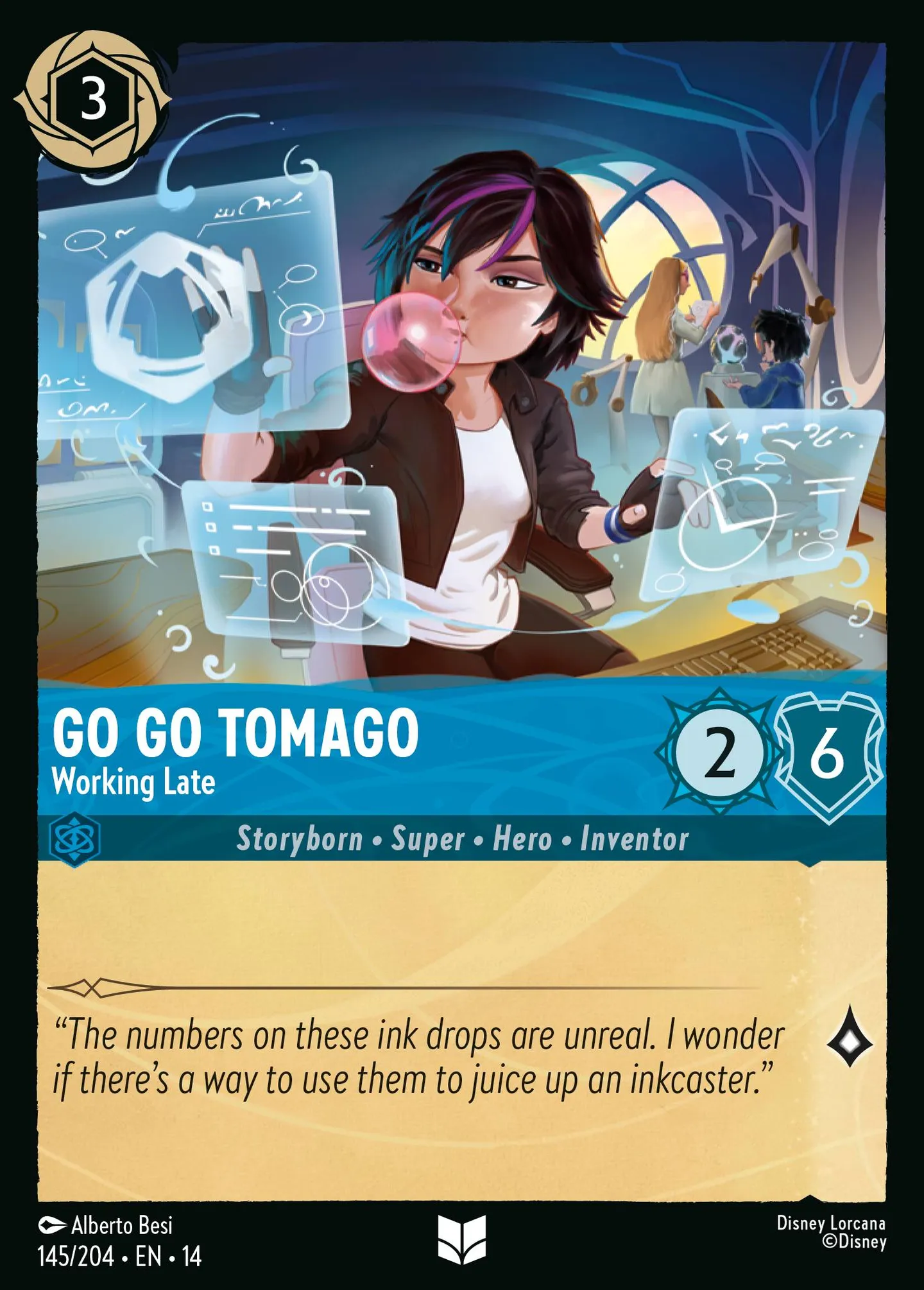 Go Go Tomago - Working Late — Hyperia City — Lorcana