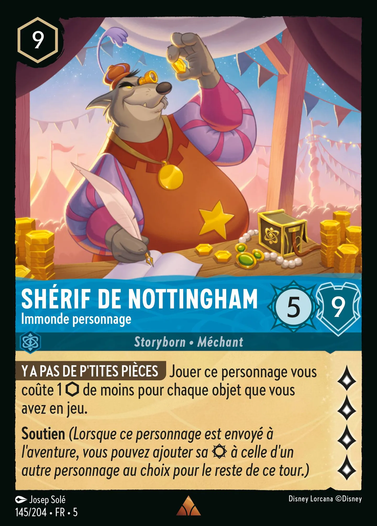 Shérif de Nottingham - Immonde personnage — Shimmering Skies — Lorcana