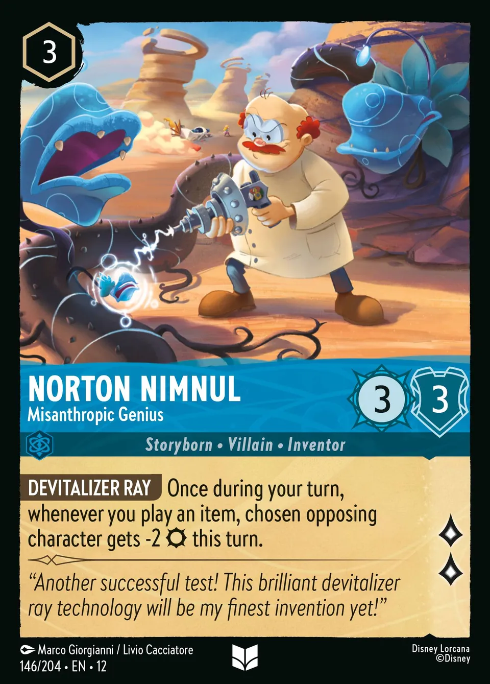 Norton Nimnul - Misanthropic Genius from Wilds Unknown - Lorcana