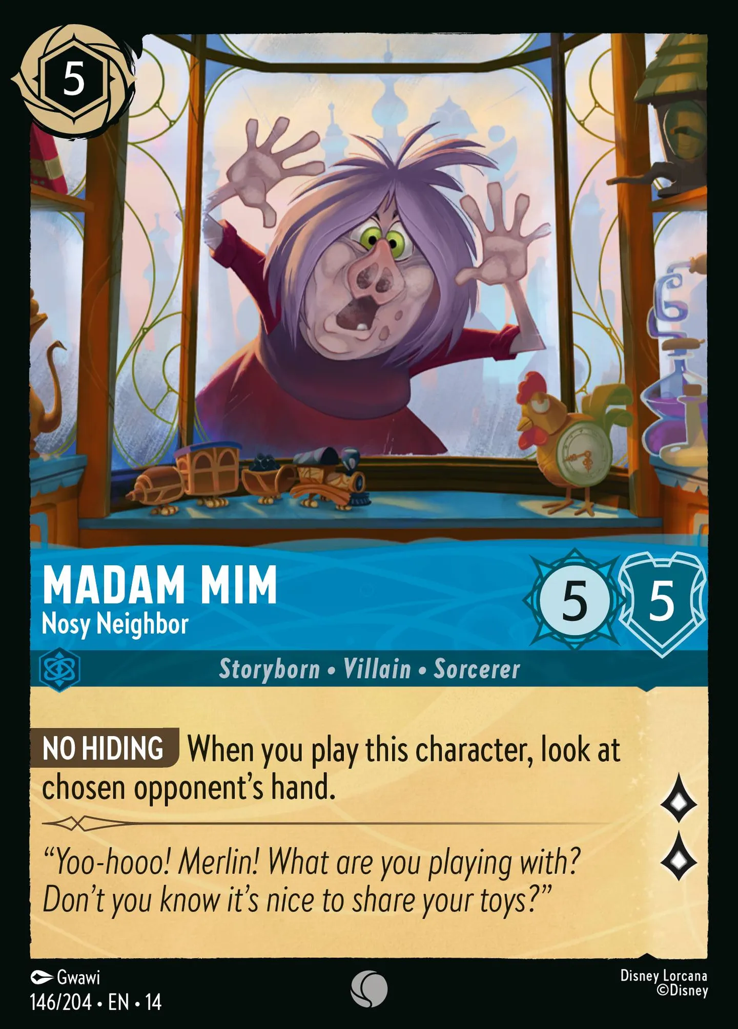 Madam Mim - Nosy Neighbor — Hyperia City — Lorcana