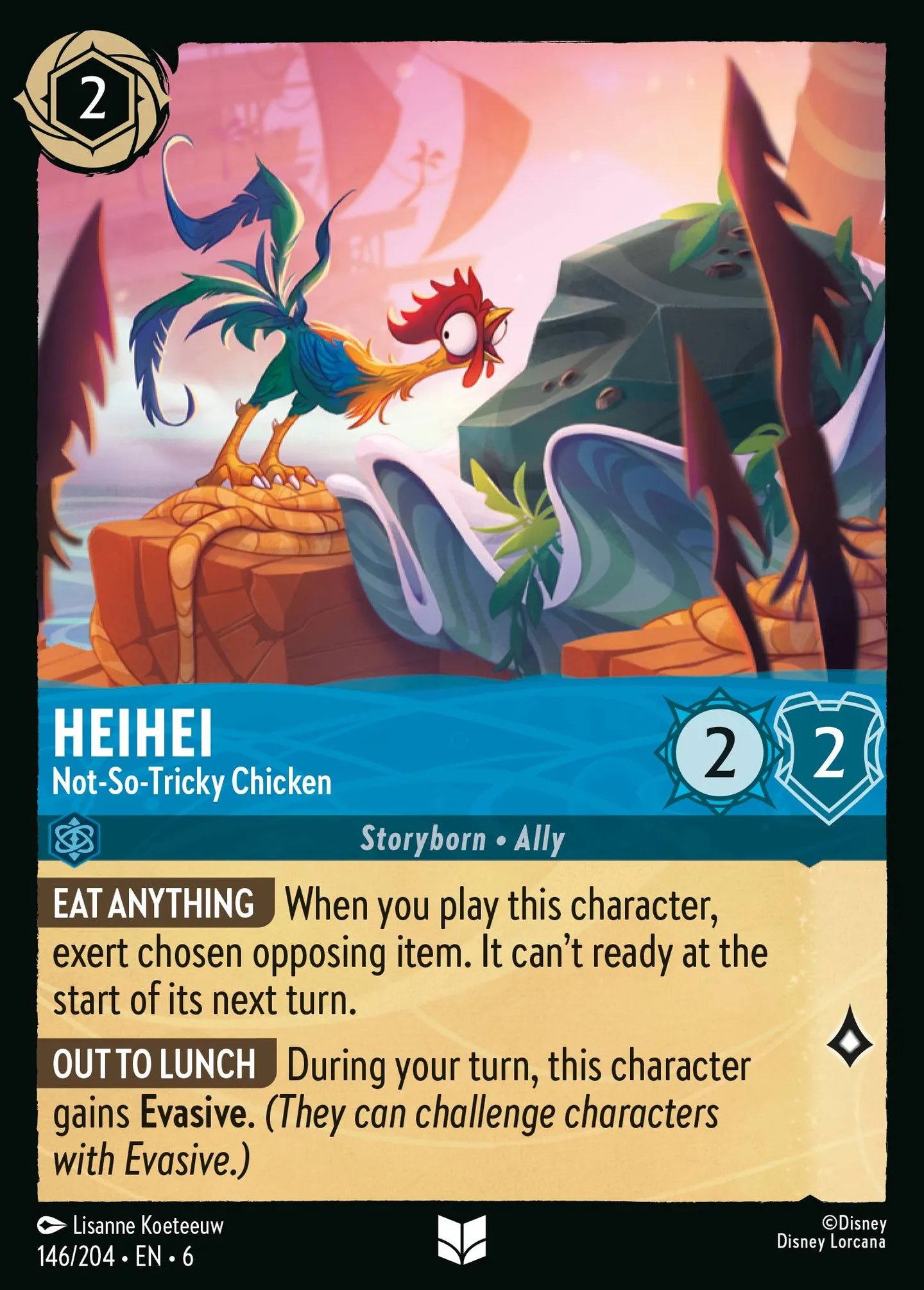HeiHei - Not-So-Tricky Chicken — Azurite Sea — Lorcana