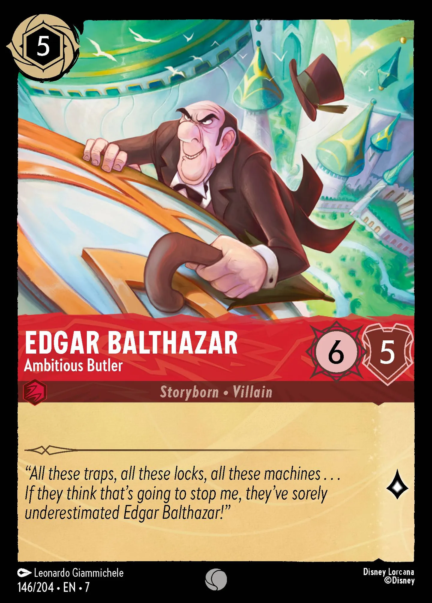Edgar Balthazar - Ambitious Butler — Archazia's Island — Lorcana