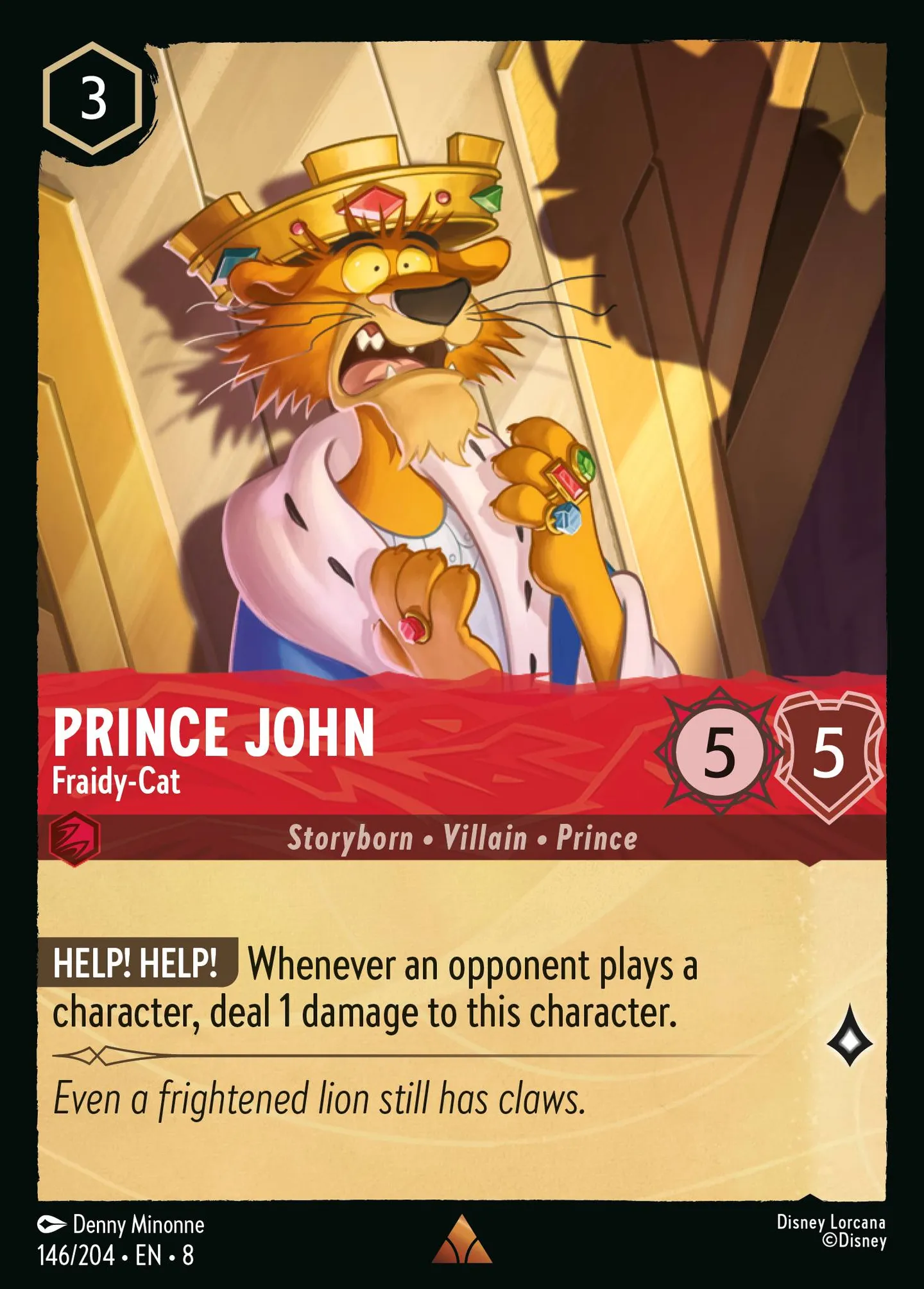 Prince John - Fraidy-Cat — The Reign of Jafar — Lorcana