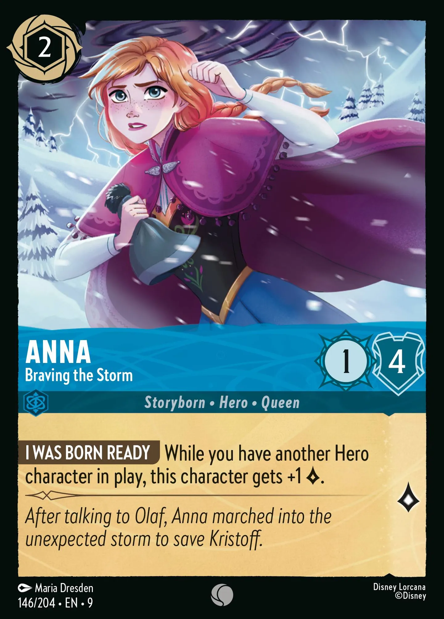Anna - Braving the Storm — Fabled — Lorcana