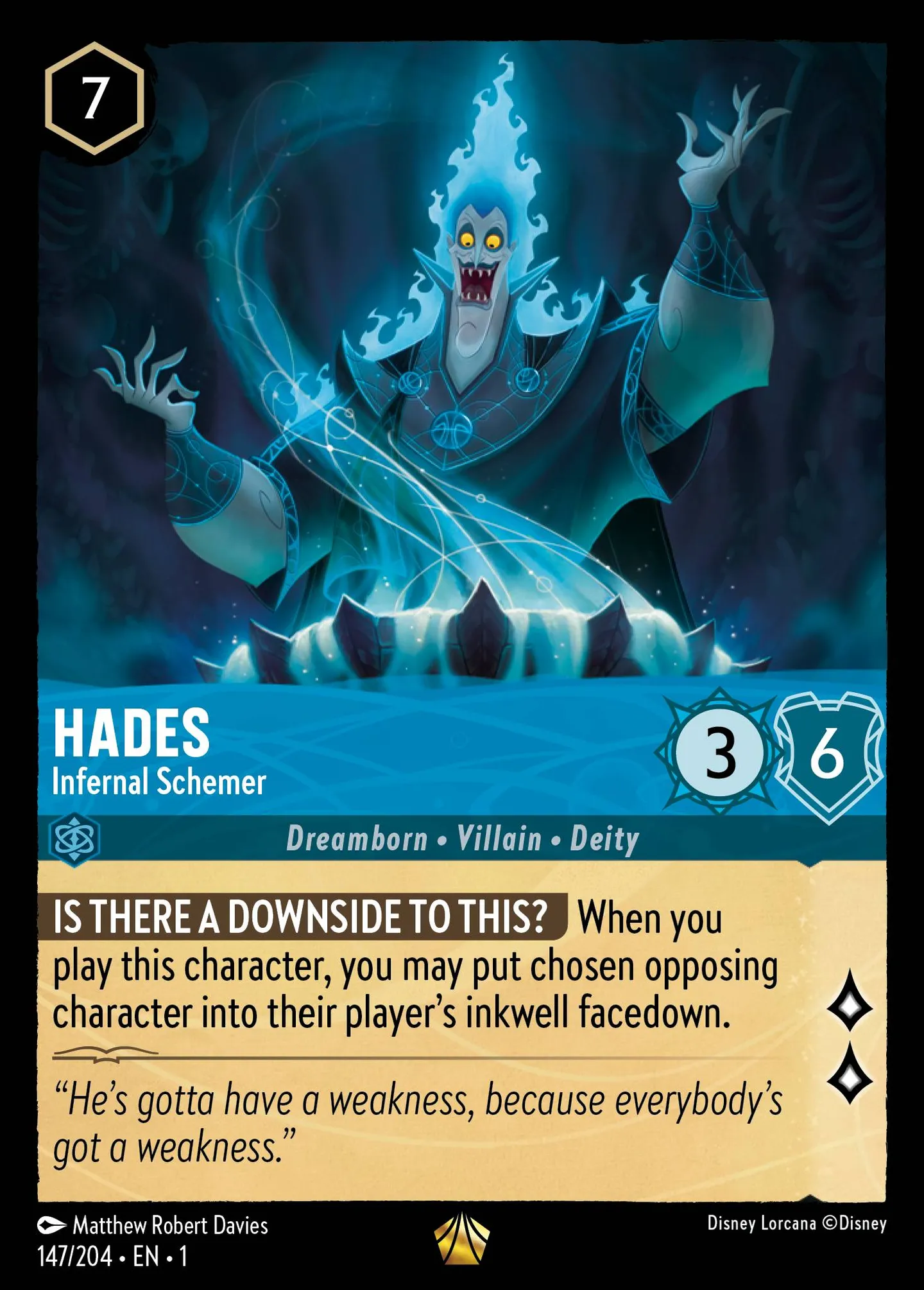 Hades - Infernal Schemer — The First Chapter — Lorcana