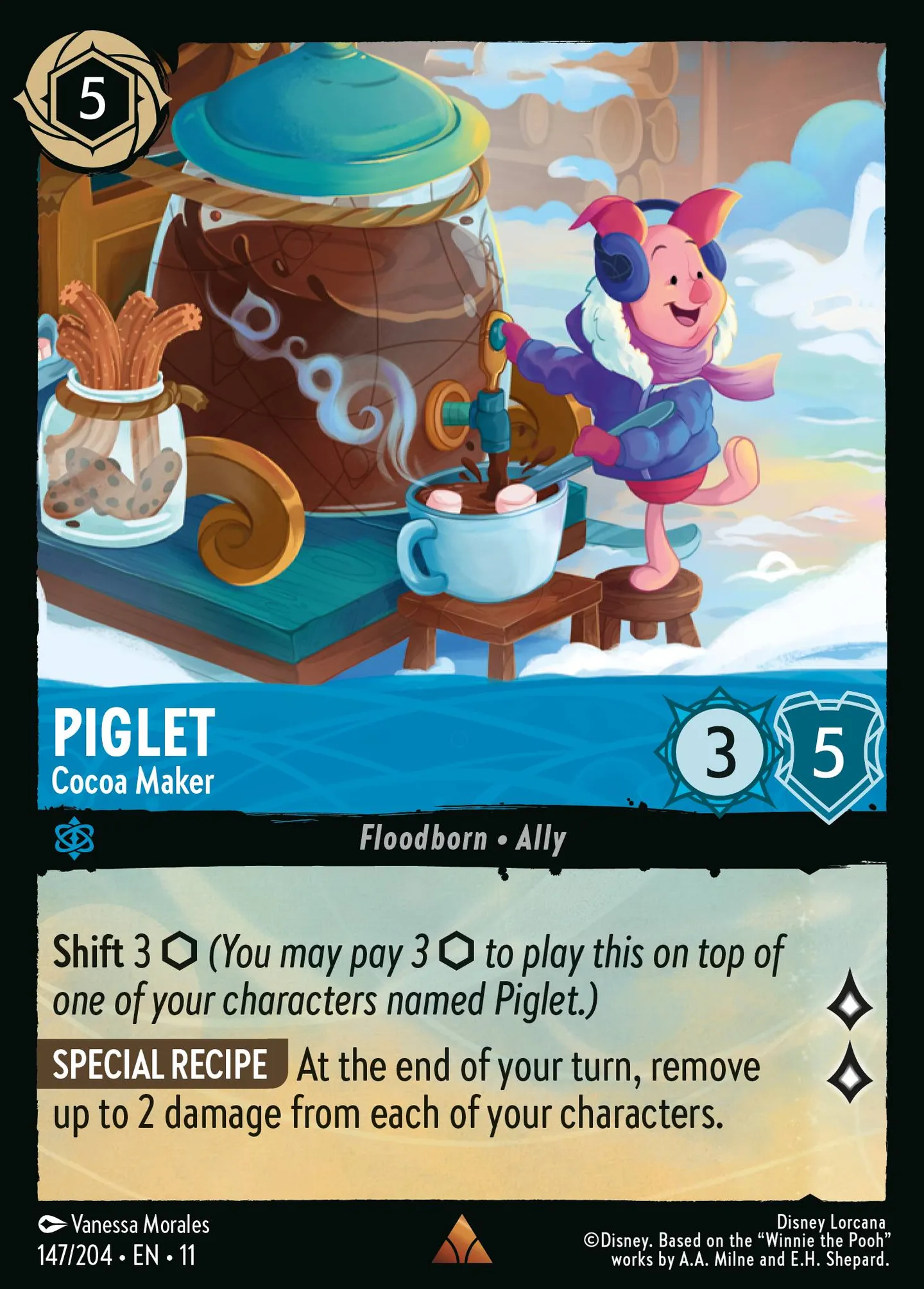 Piglet - Cocoa Maker — Winterspell — Lorcana