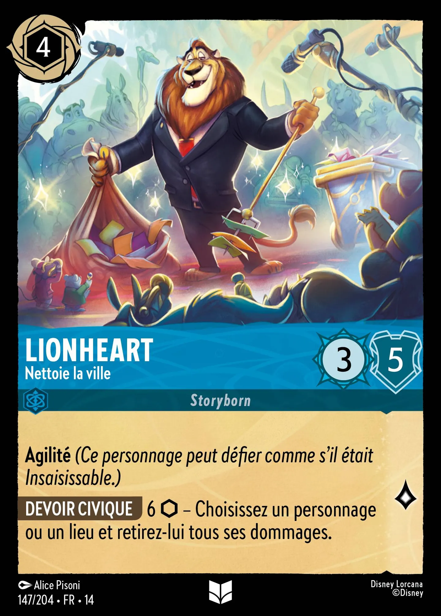 Lionheart - Nettoie la ville — Hyperia City — Lorcana