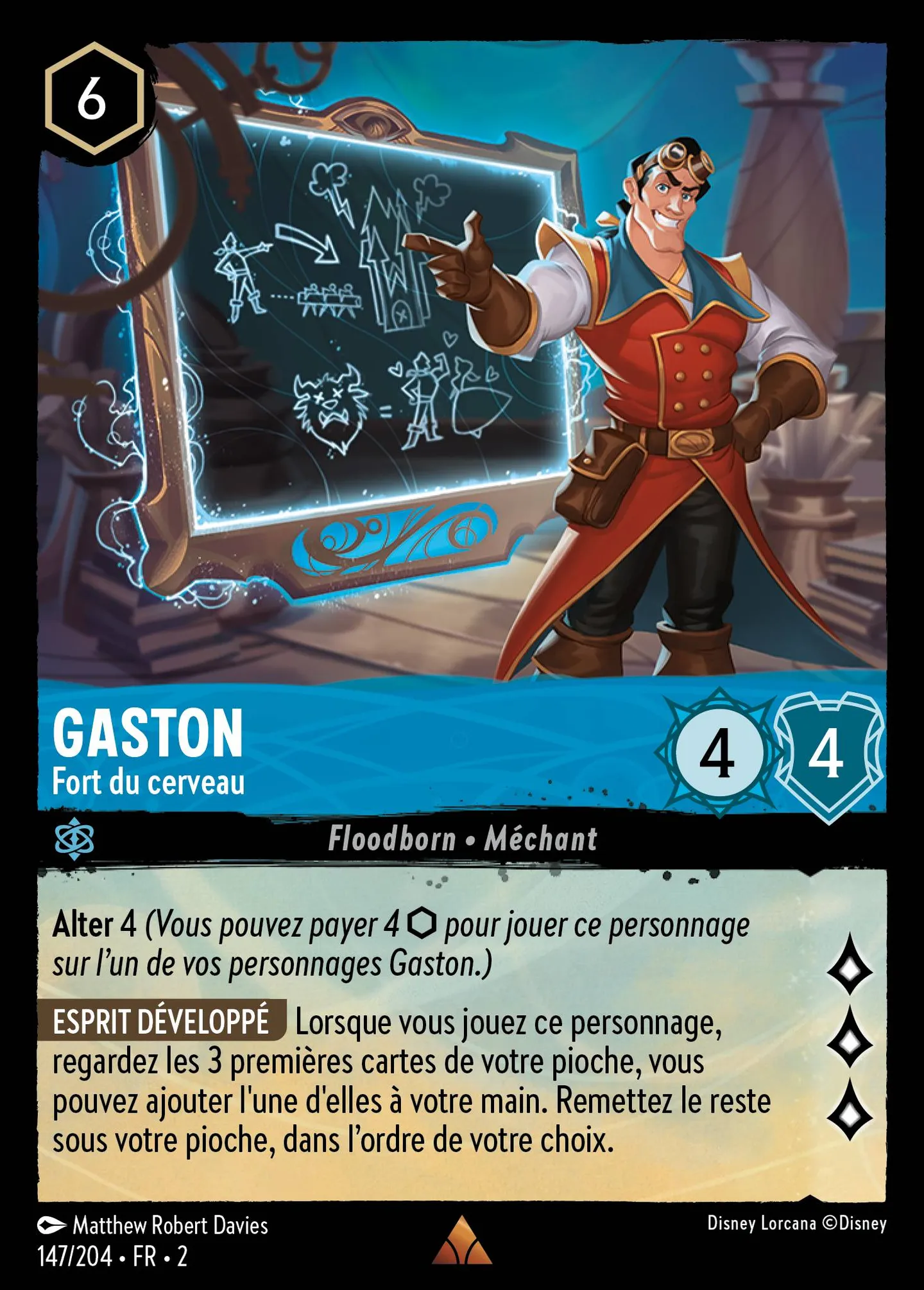 Gaston - Fort du cerveau — Rise of the Floodborn — Lorcana