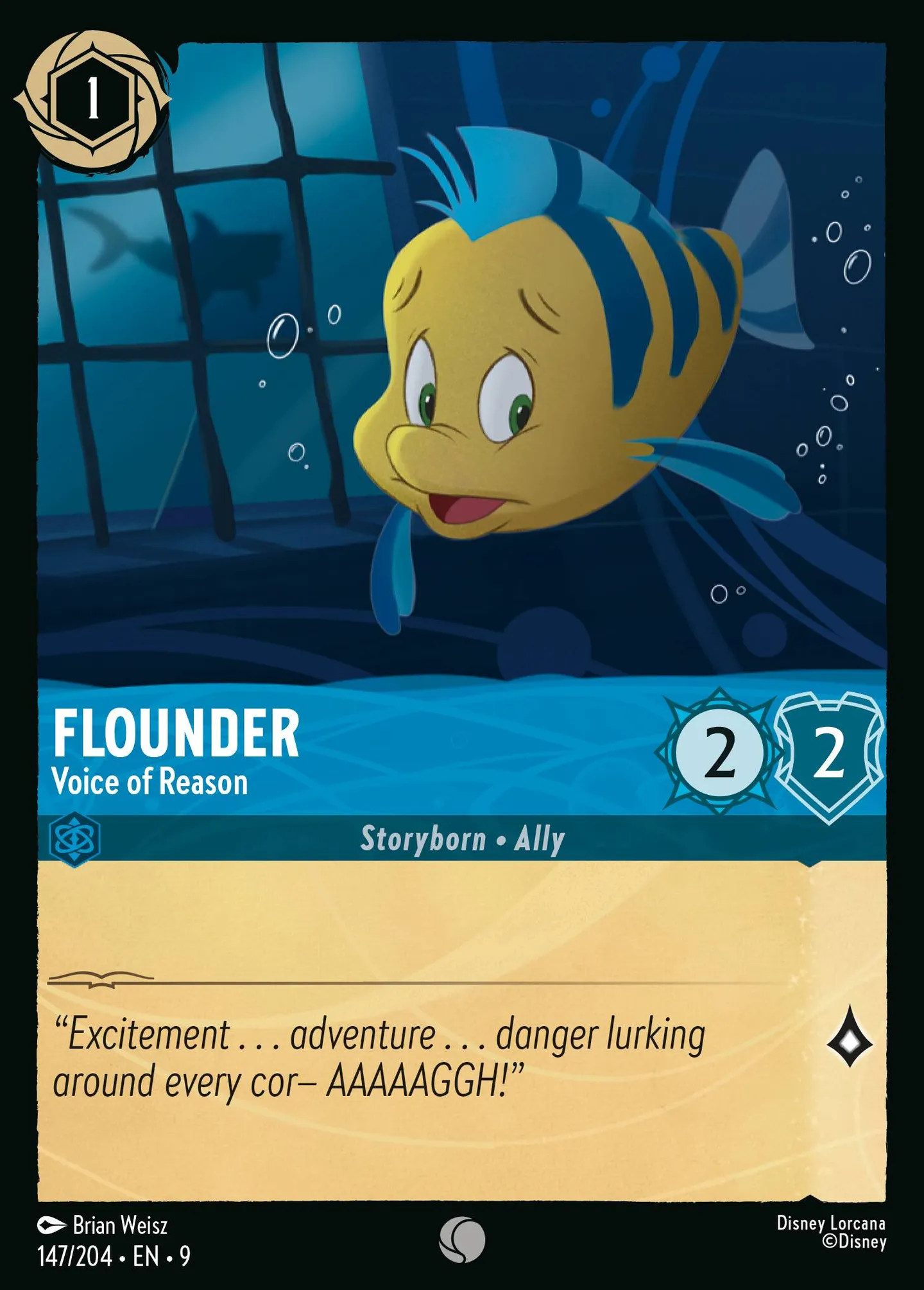 Flounder - Voice of Reason — Fabled — Lorcana