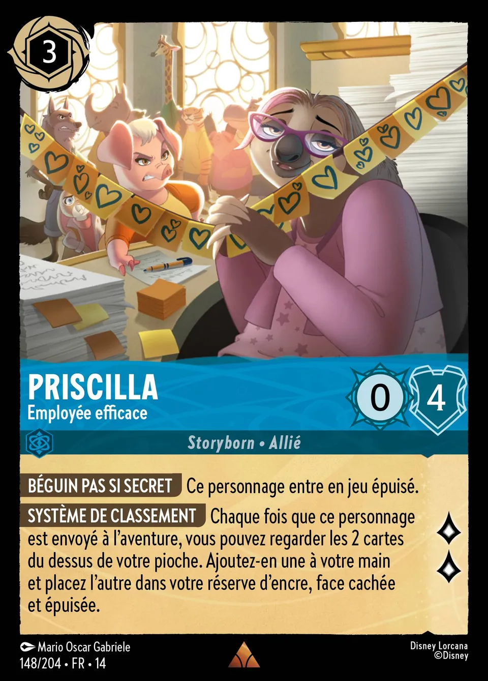 Priscilla - Employée efficace from Hyperia City - Lorcana
