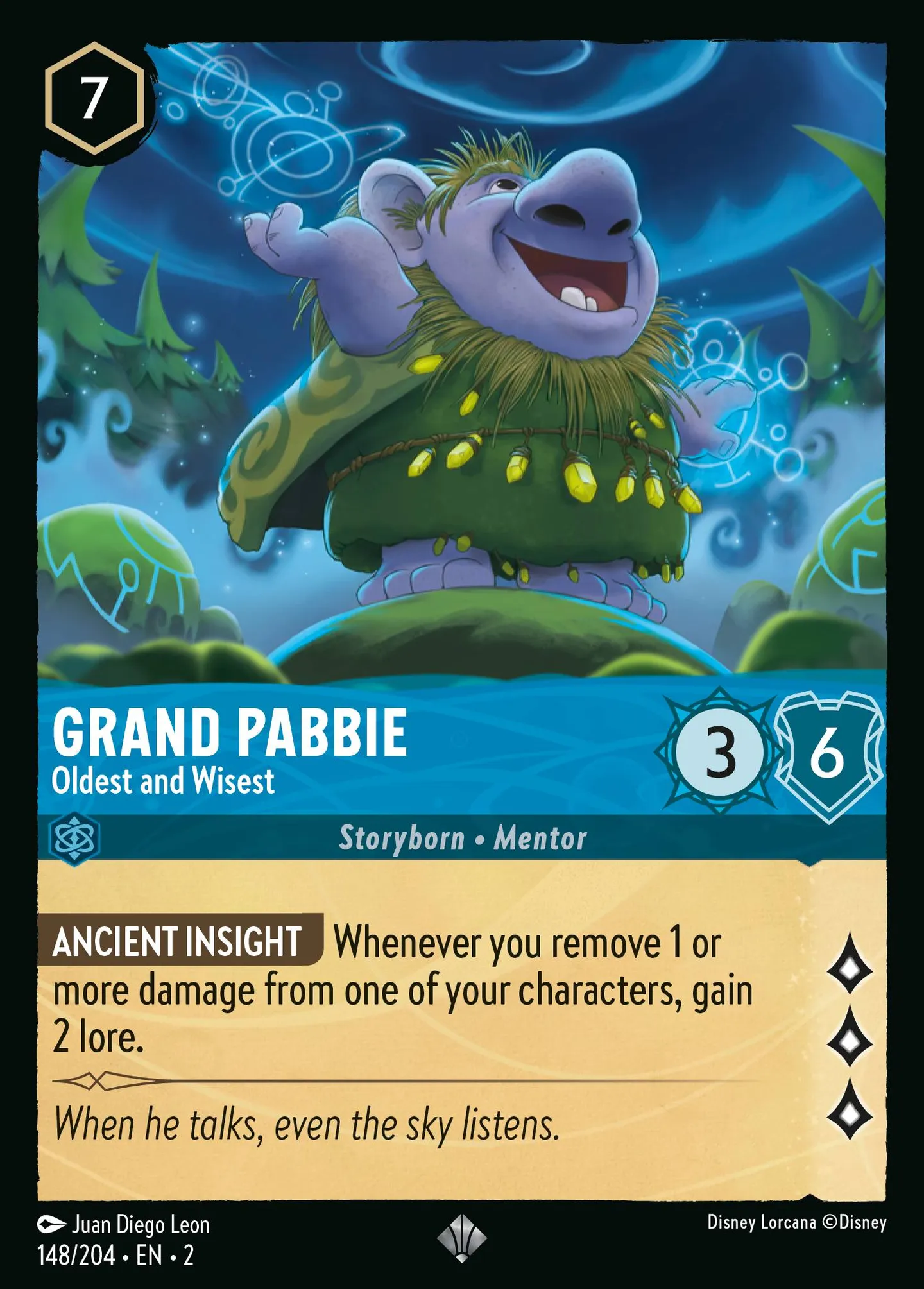 Grand Pabbie - Oldest and Wisest — Rise of the Floodborn — Lorcana