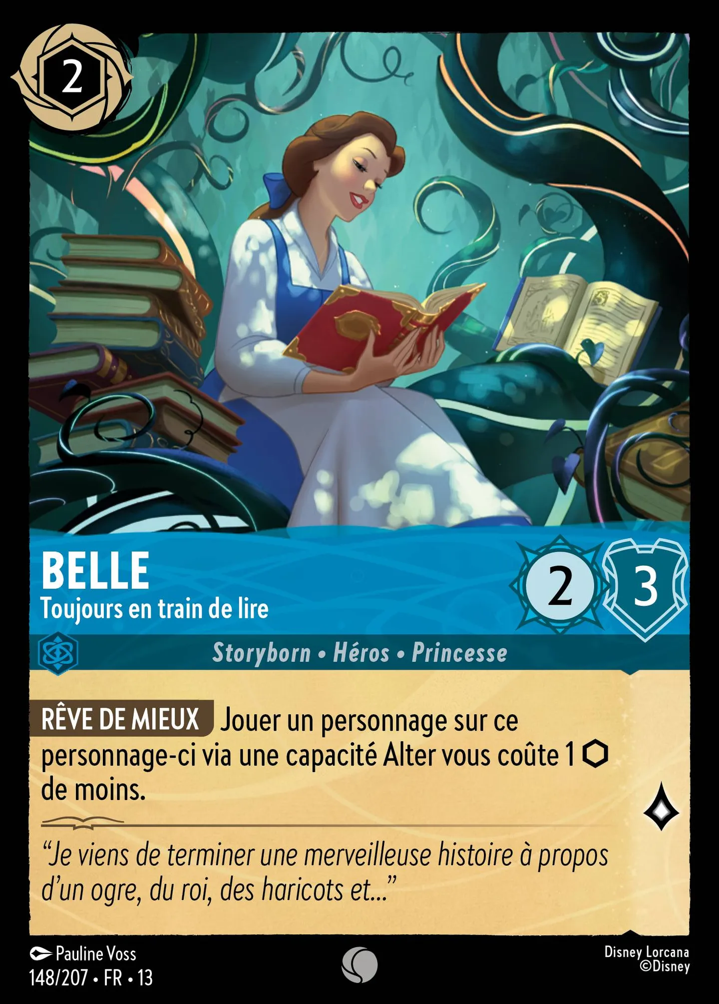 Belle - Toujours en train de lire — Attack of the Vine! — Lorcana