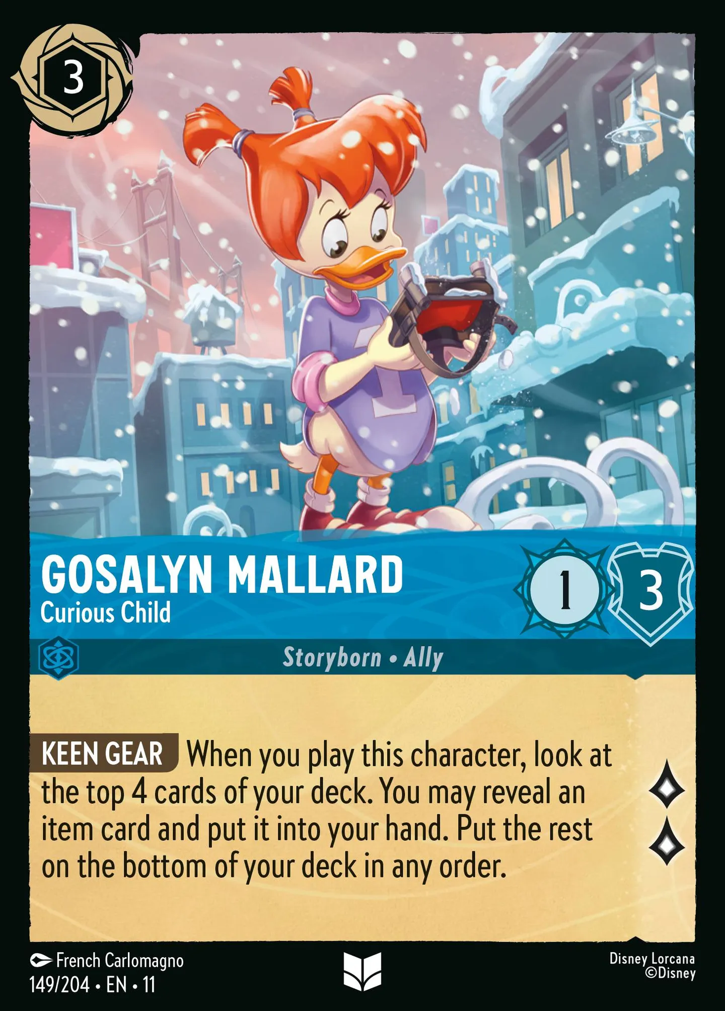 Gosalyn Mallard - Curious Child — Winterspell — Lorcana