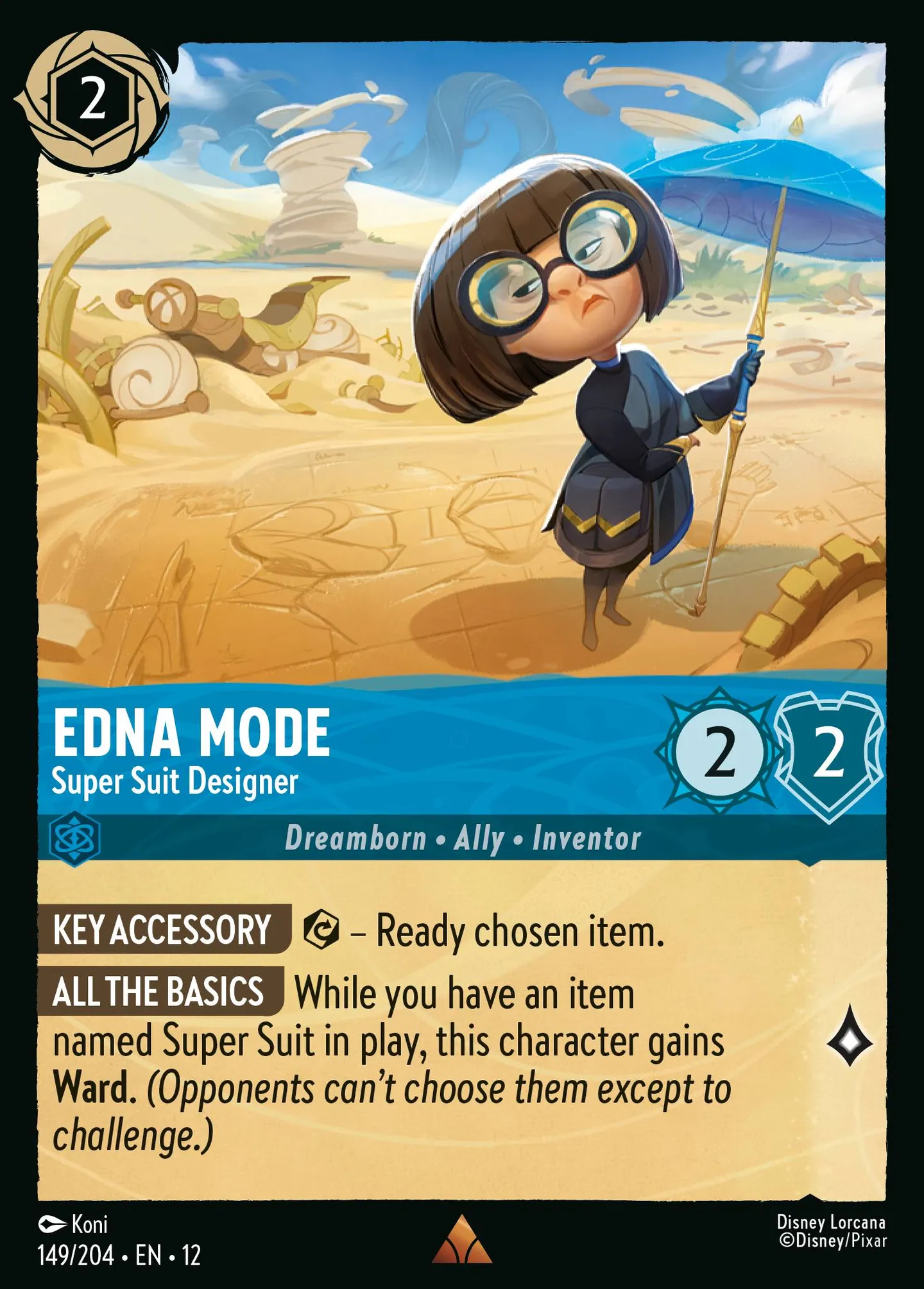 Edna Mode - Super Suit Designer — Wilds Unknown — Lorcana