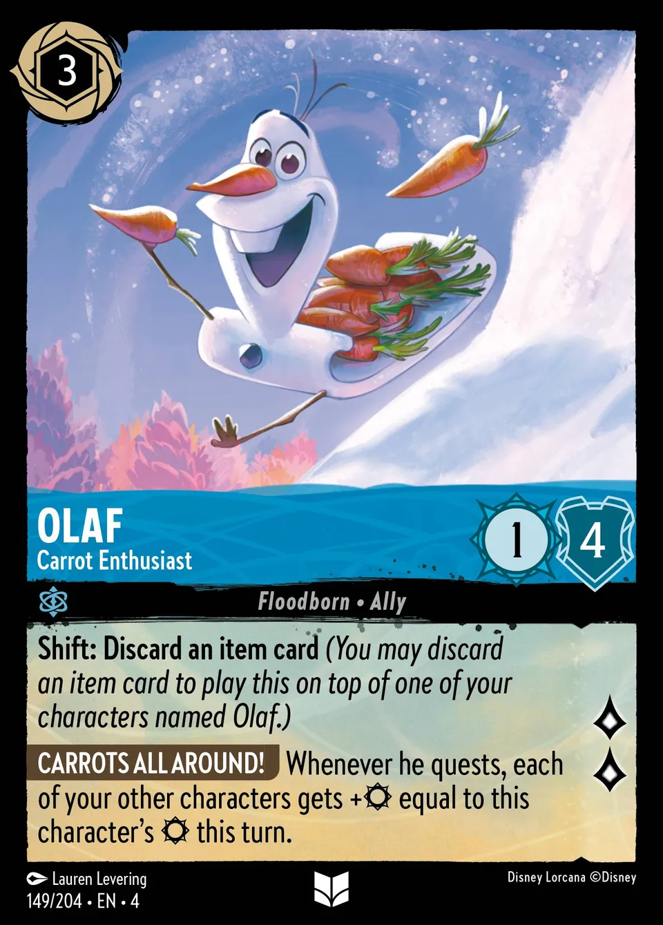Olaf - Carrot Enthusiast from Ursula's Return - Lorcana