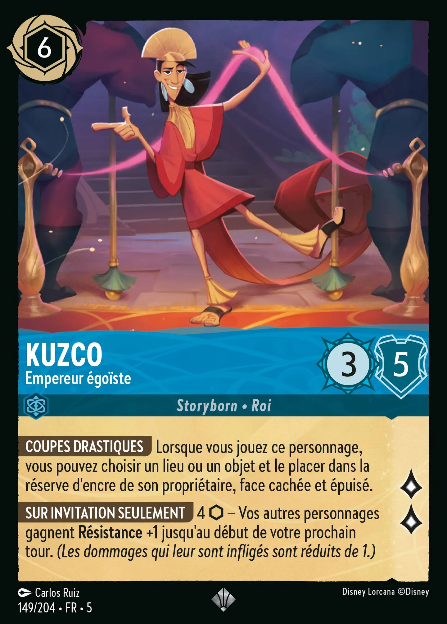 Kuzco - Empereur égoïste — Shimmering Skies — Lorcana