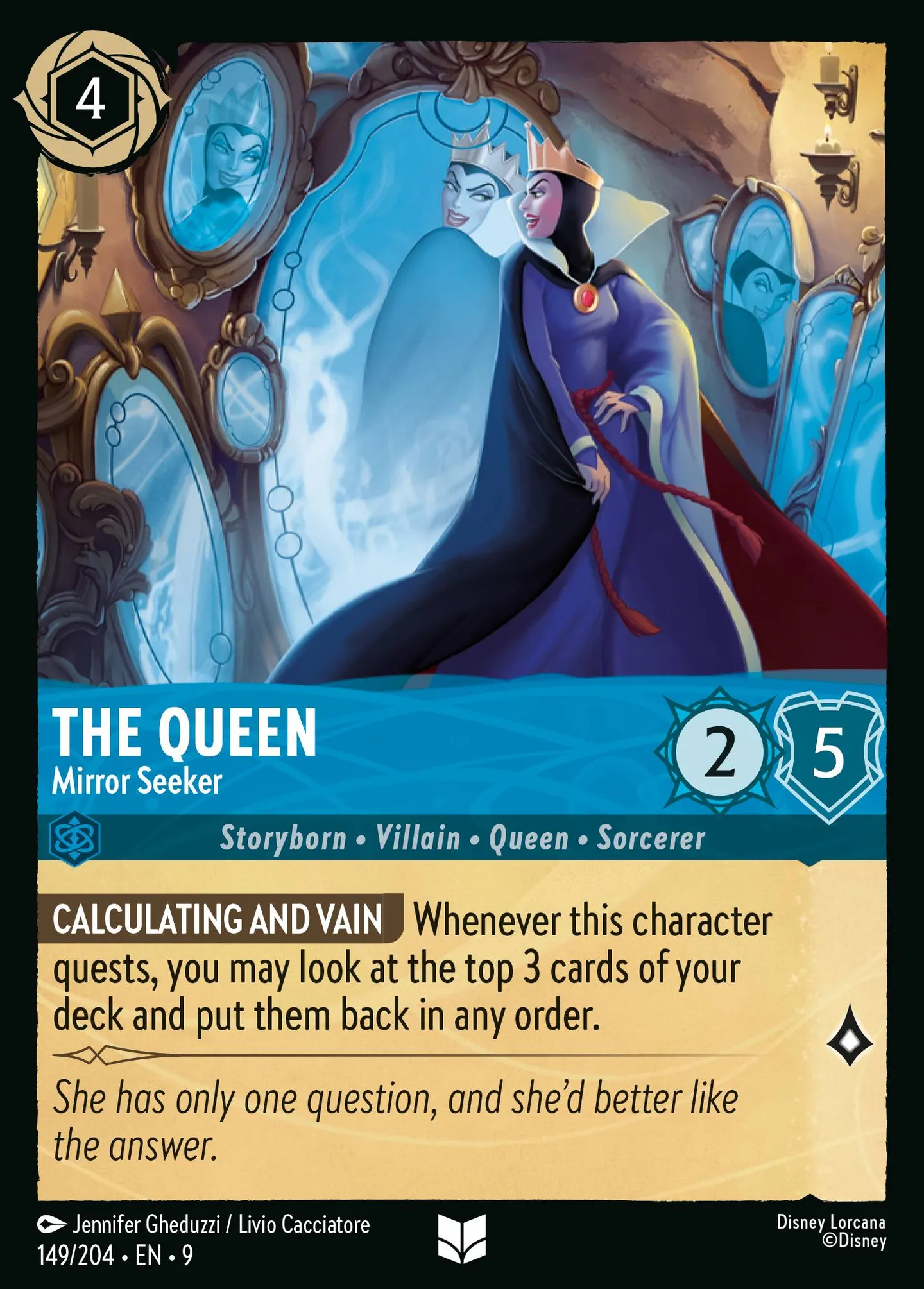 The Queen - Mirror Seeker — Fabled — Lorcana