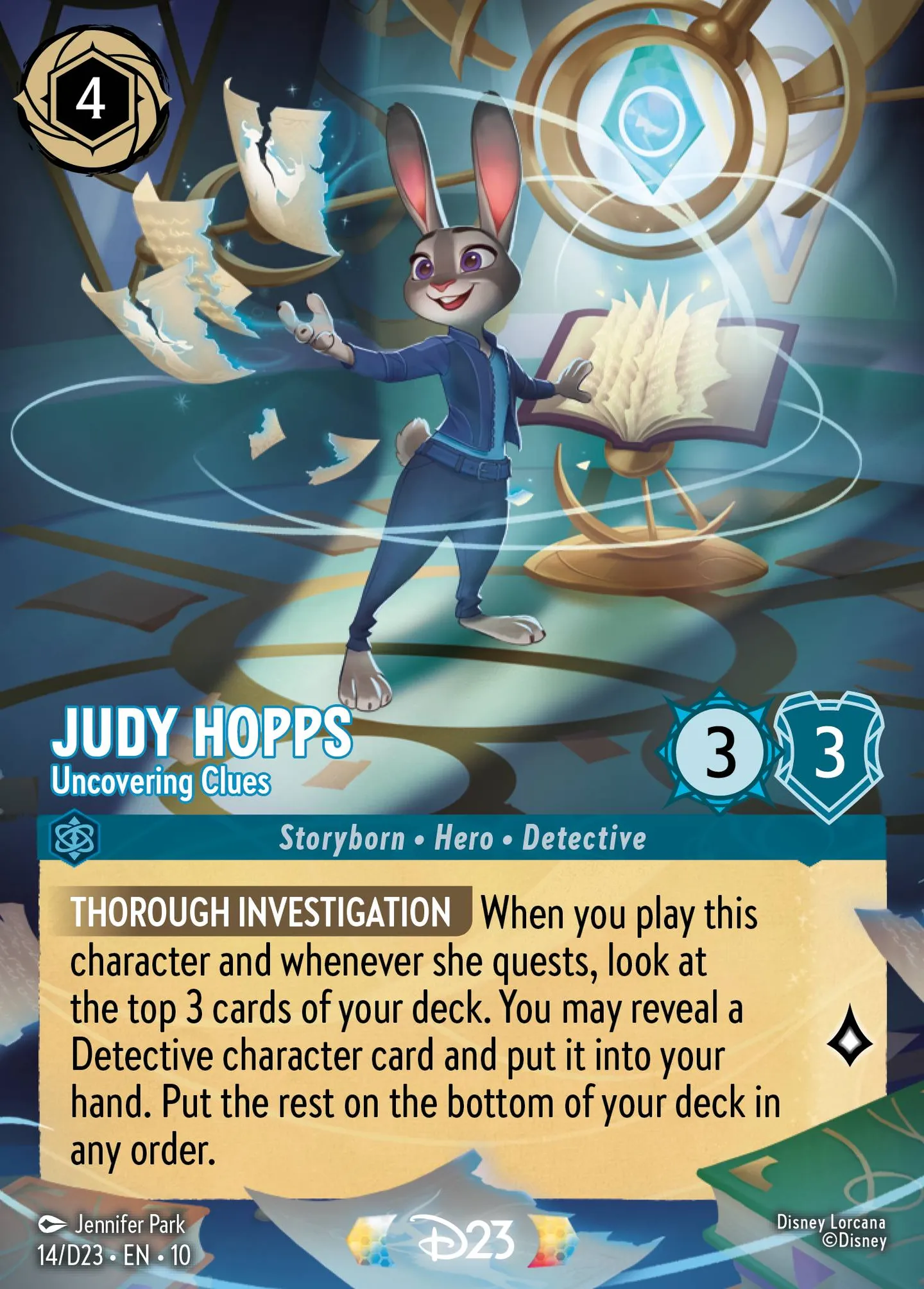 Judy Hopps - Uncovering Clues — D23 Expo 2024 Collector's Set — Lorcana