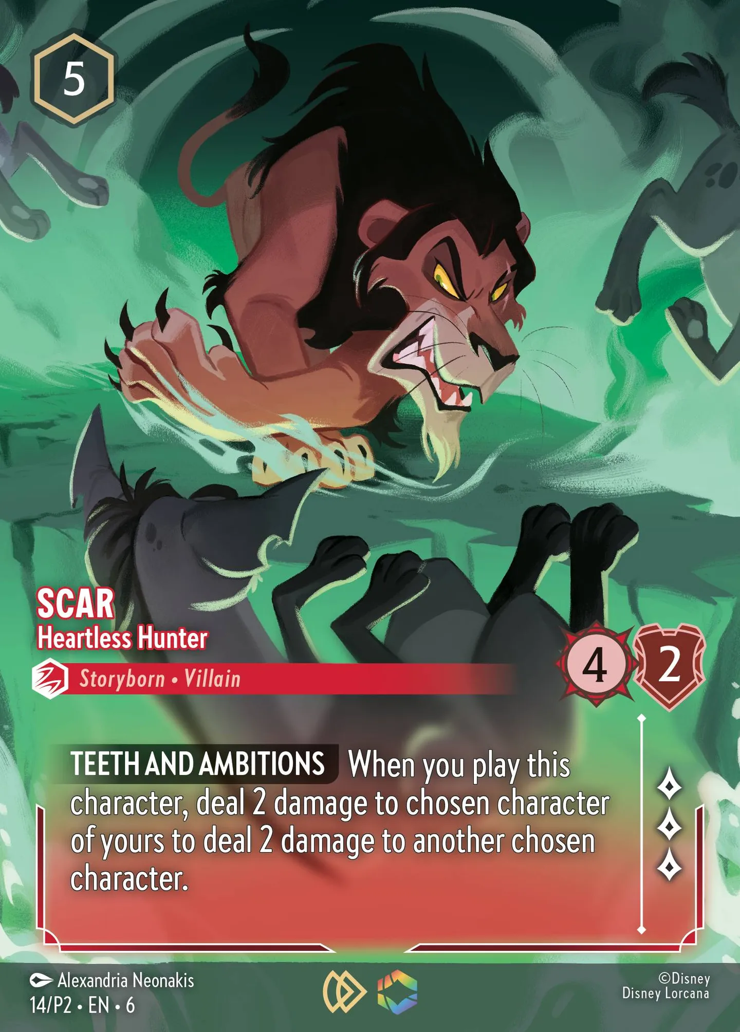 Scar - Heartless Hunter — Promos - Year 2 — Lorcana