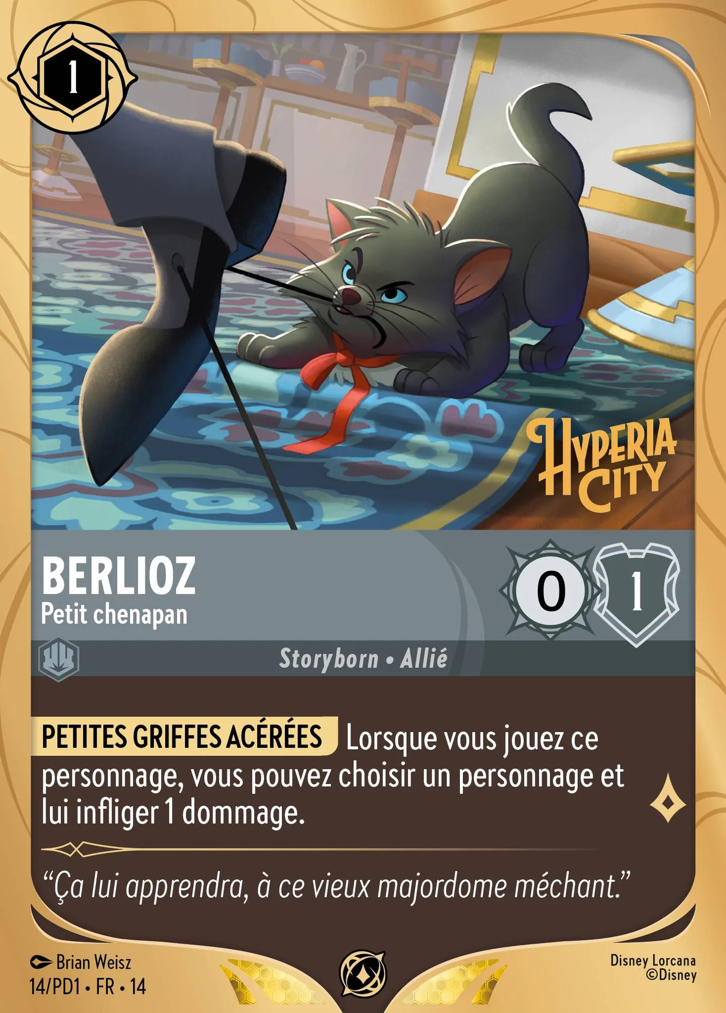 Berlioz - Petit chenapan — Prerelease Promos — Lorcana