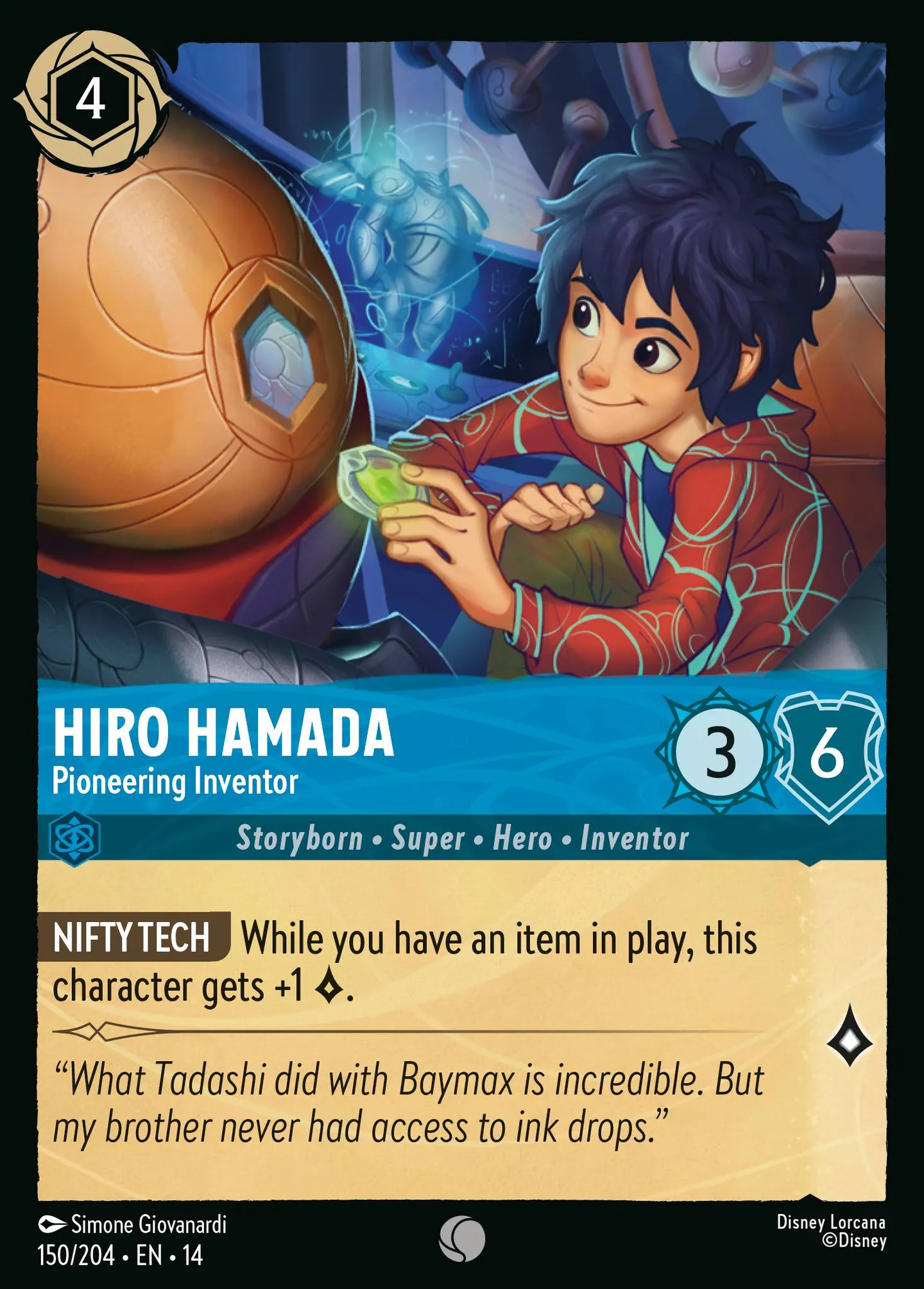 Hiro Hamada - Pioneering Inventor — Hyperia City — Lorcana
