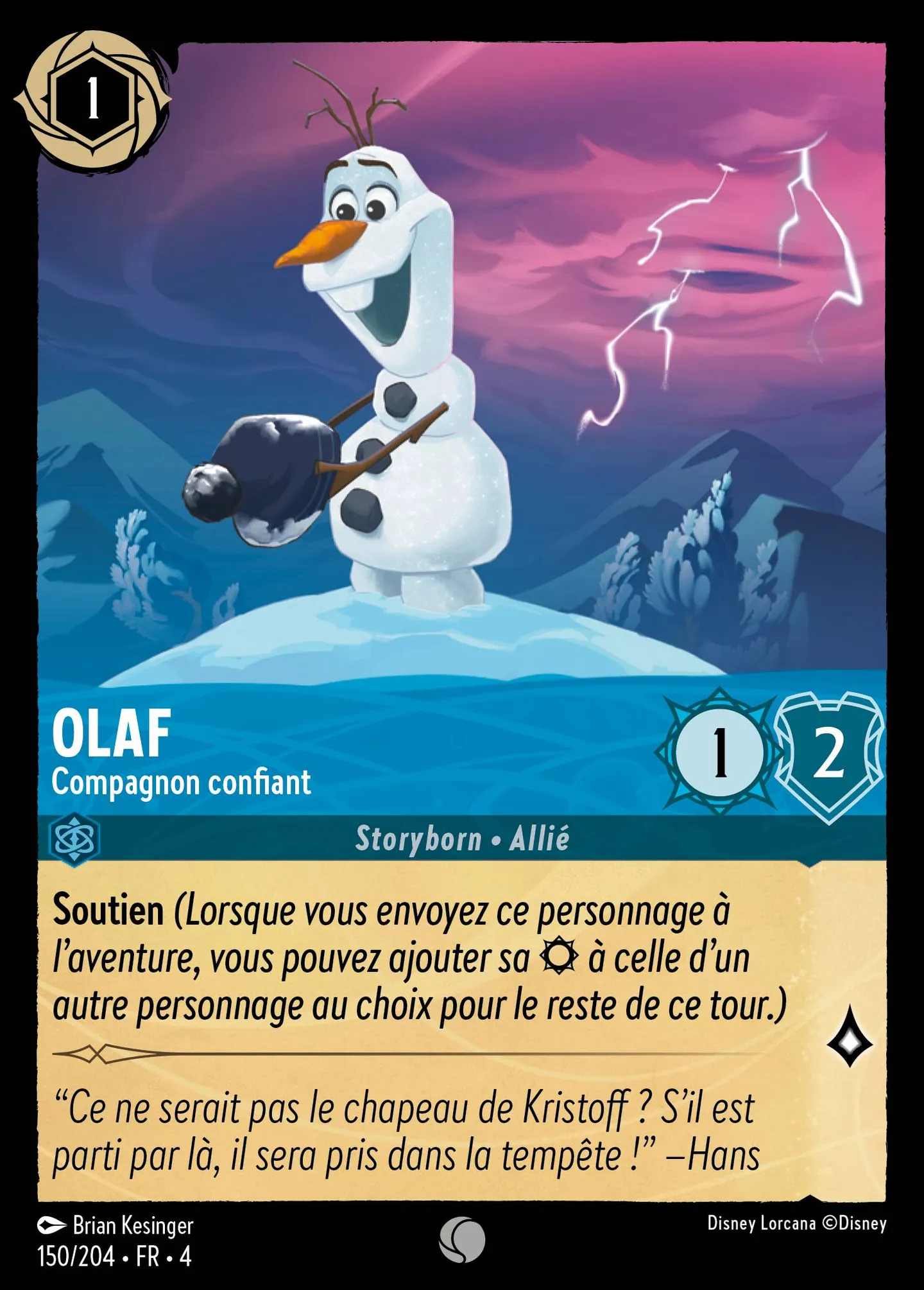 Olaf - Compagnon confiant — Ursula's Return — Lorcana