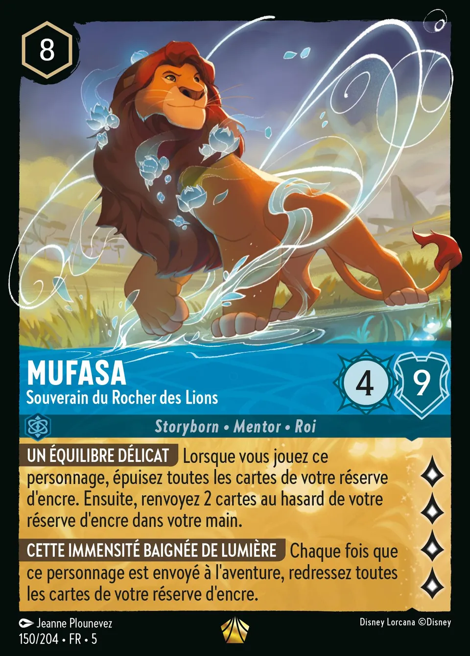 Mufasa - Souverain du Rocher des Lions from Shimmering Skies - Lorcana