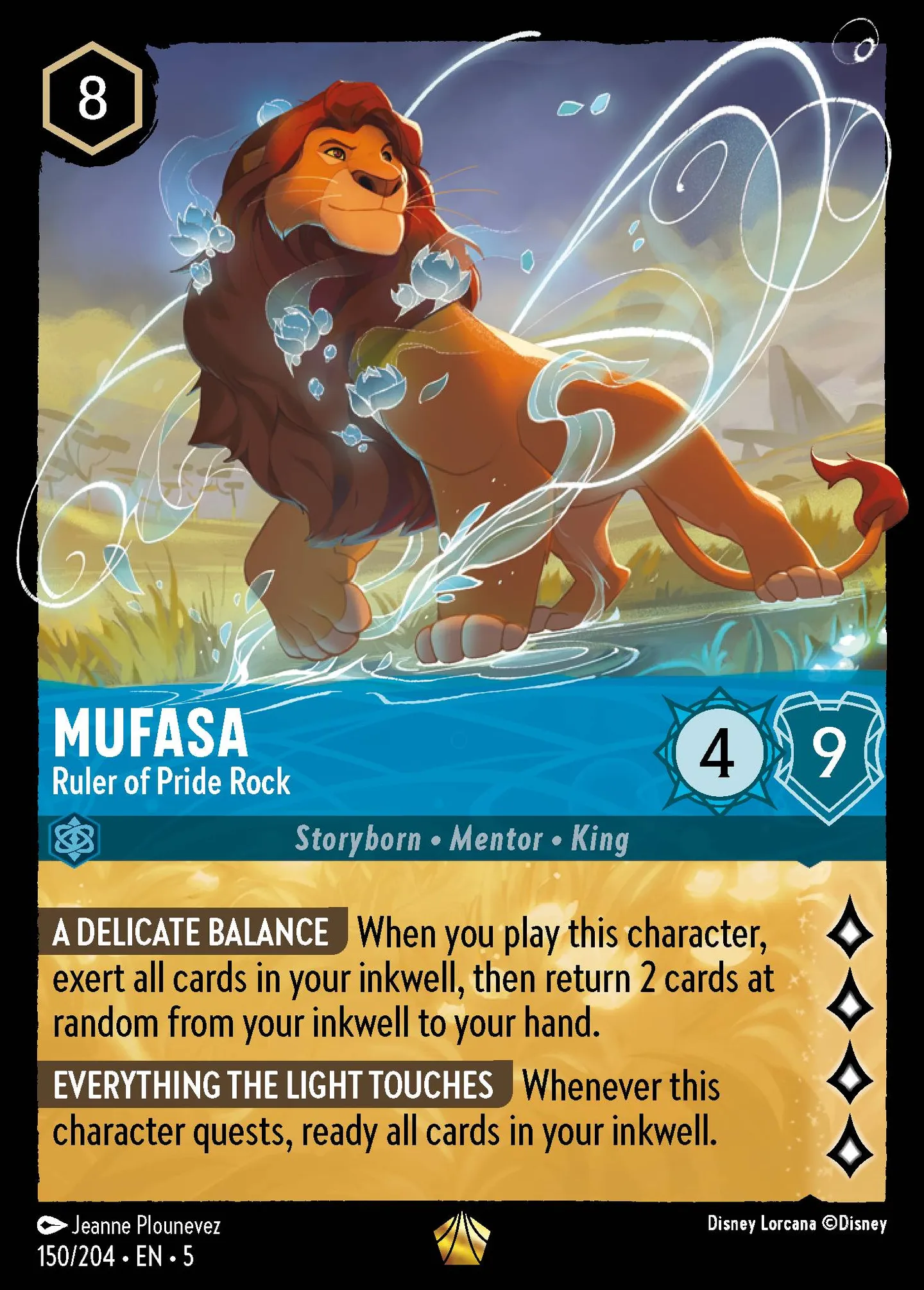 Mufasa - Ruler of Pride Rock — Shimmering Skies — Lorcana
