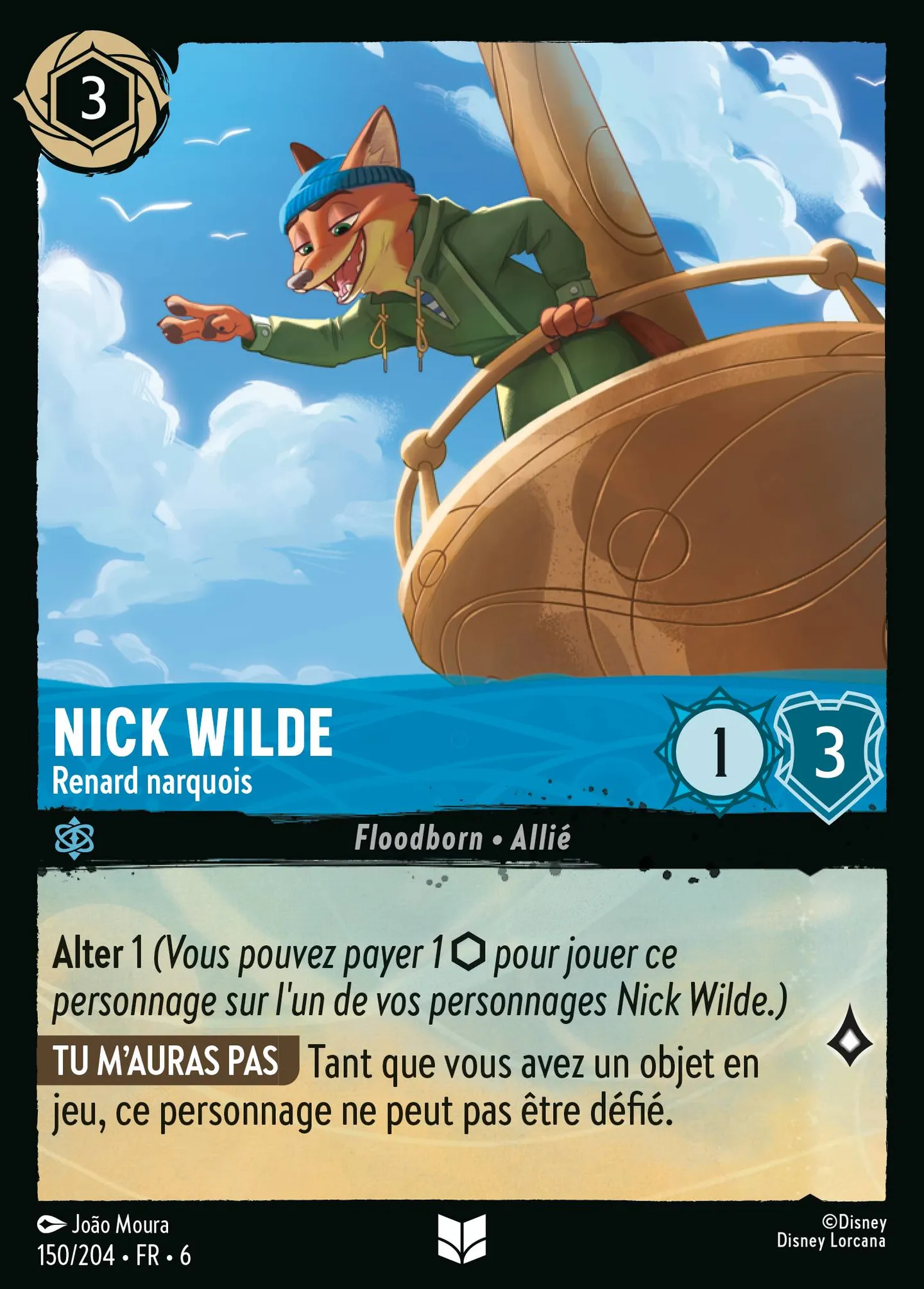 Nick Wilde - Renard narquois — Azurite Sea — Lorcana