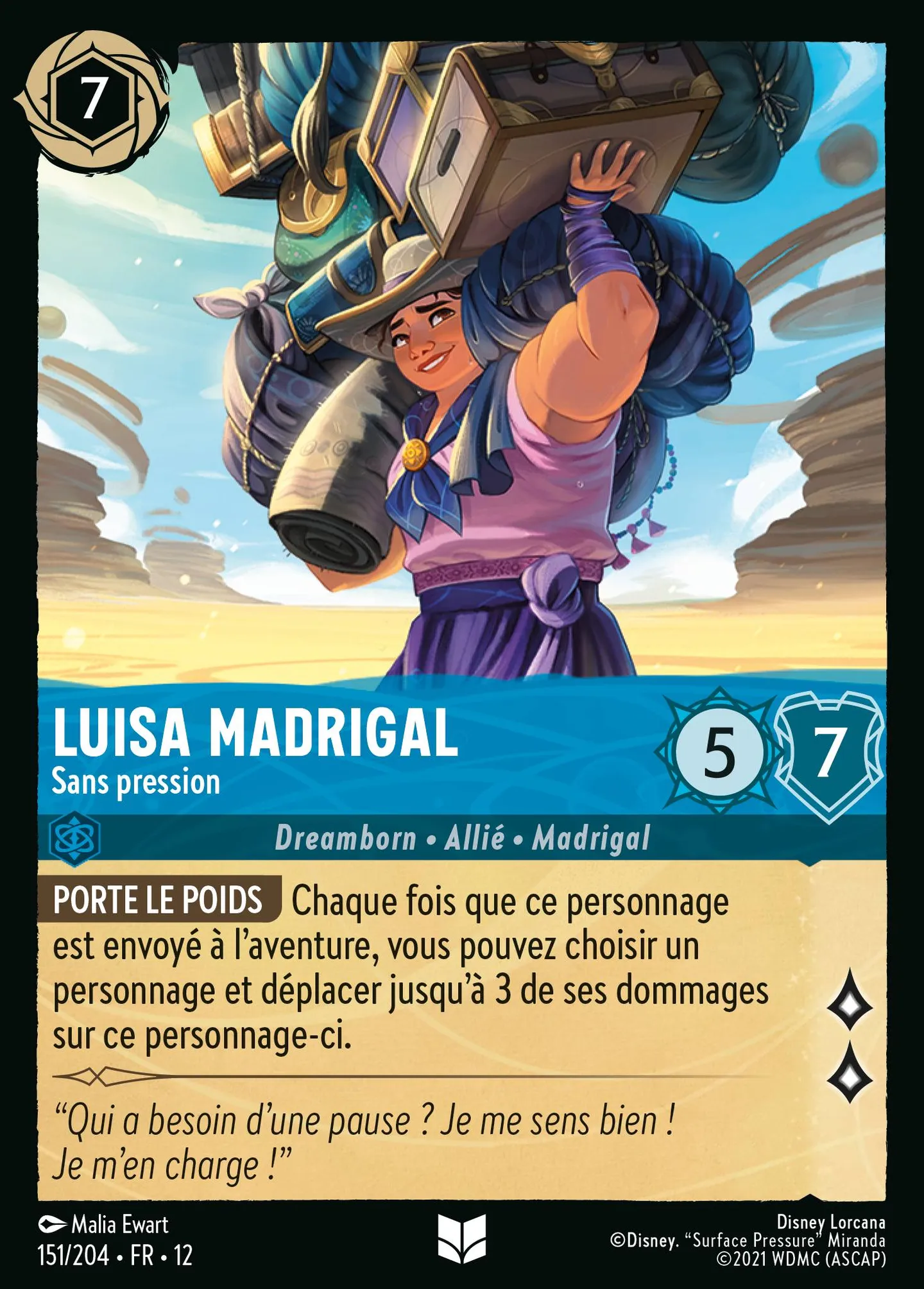 Luisa Madrigal - Sans pression — Wilds Unknown — Lorcana
