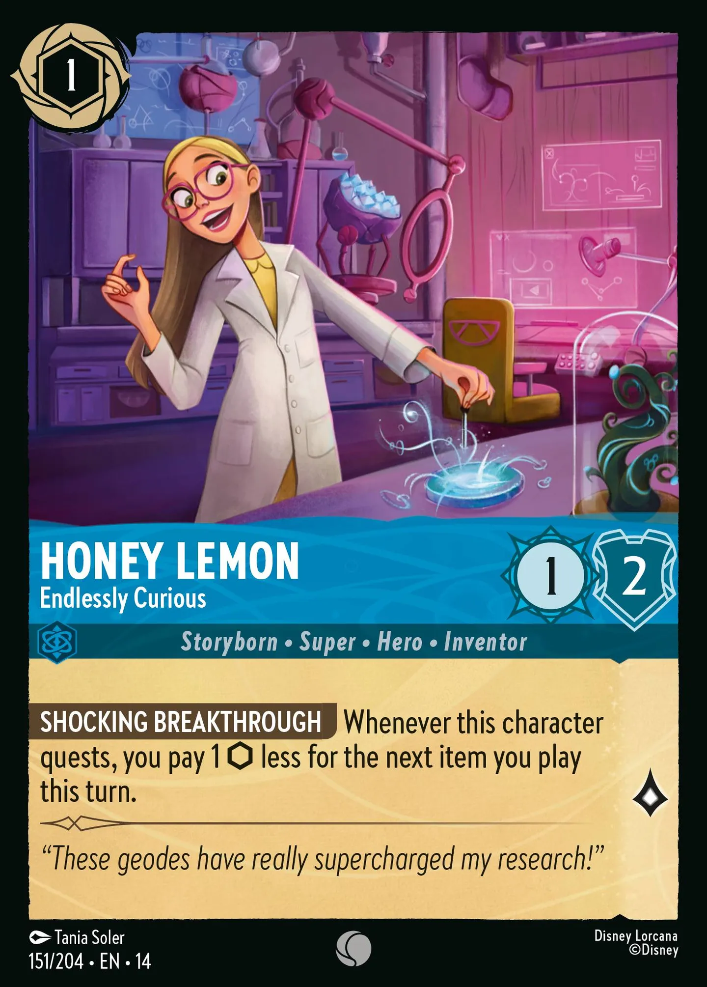 Honey Lemon - Endlessly Curious — Hyperia City — Lorcana