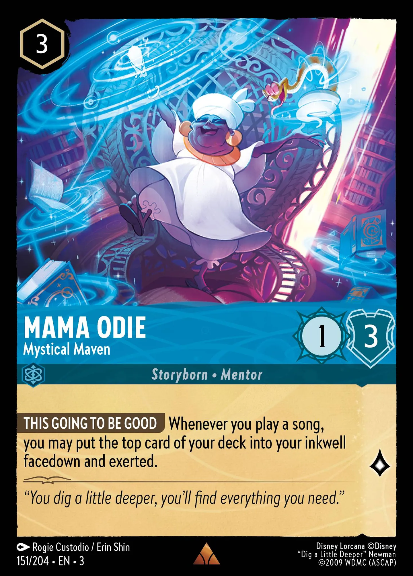 Mama Odie - Mystical Maven — Into the Inklands — Lorcana