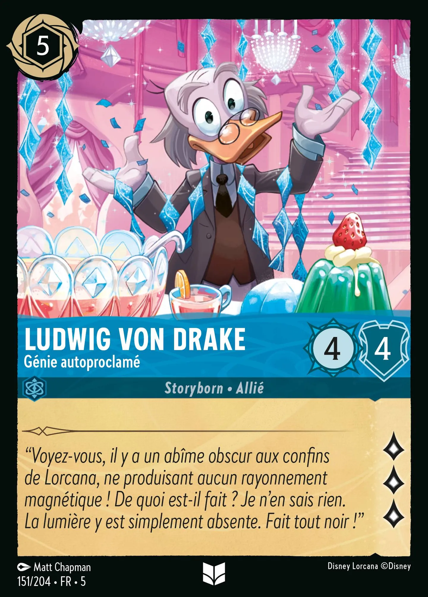 Ludwig von Drake - Génie autoproclamé — Shimmering Skies — Lorcana