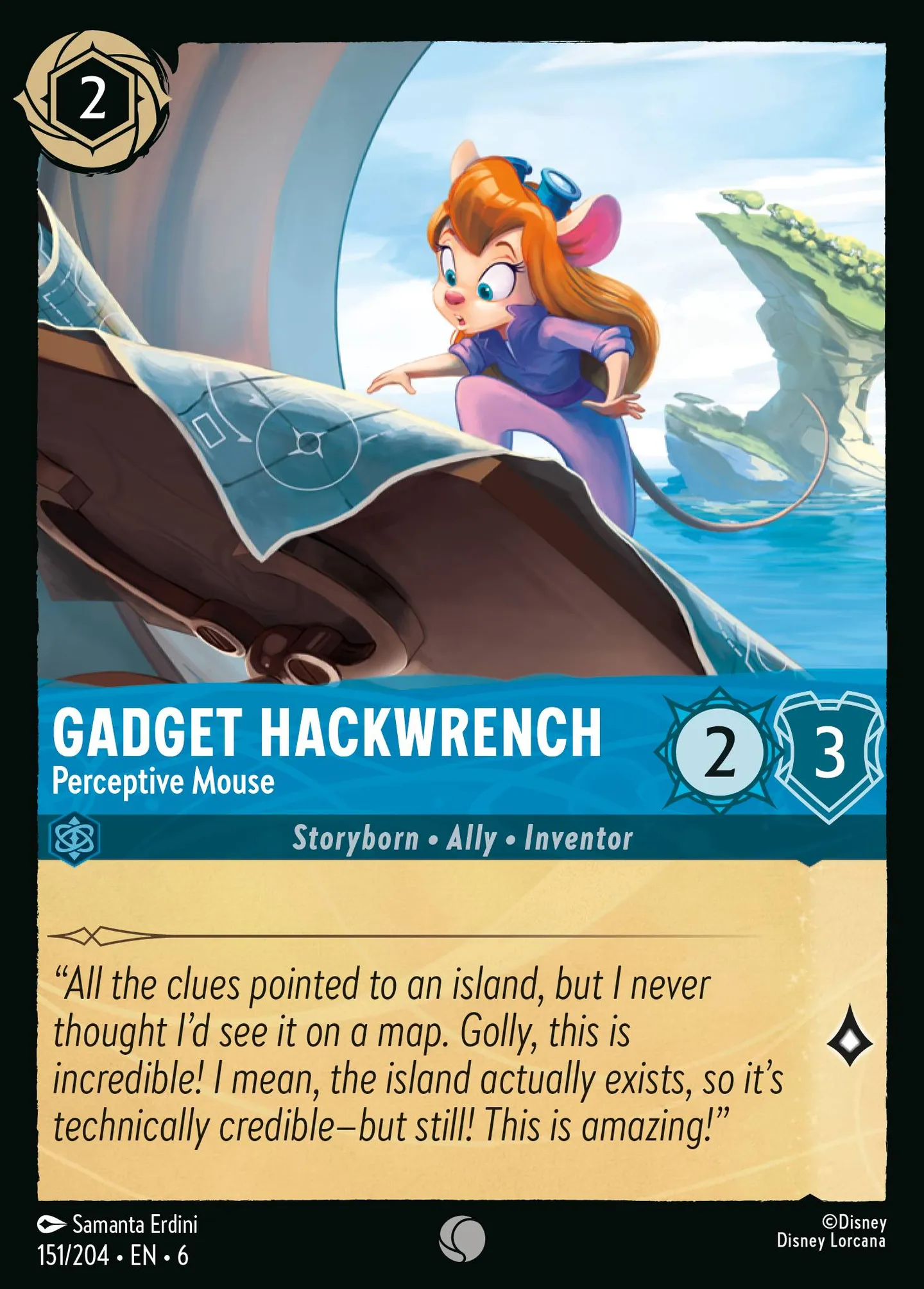 Gadget Hackwrench - Perceptive Mouse — Azurite Sea — Lorcana