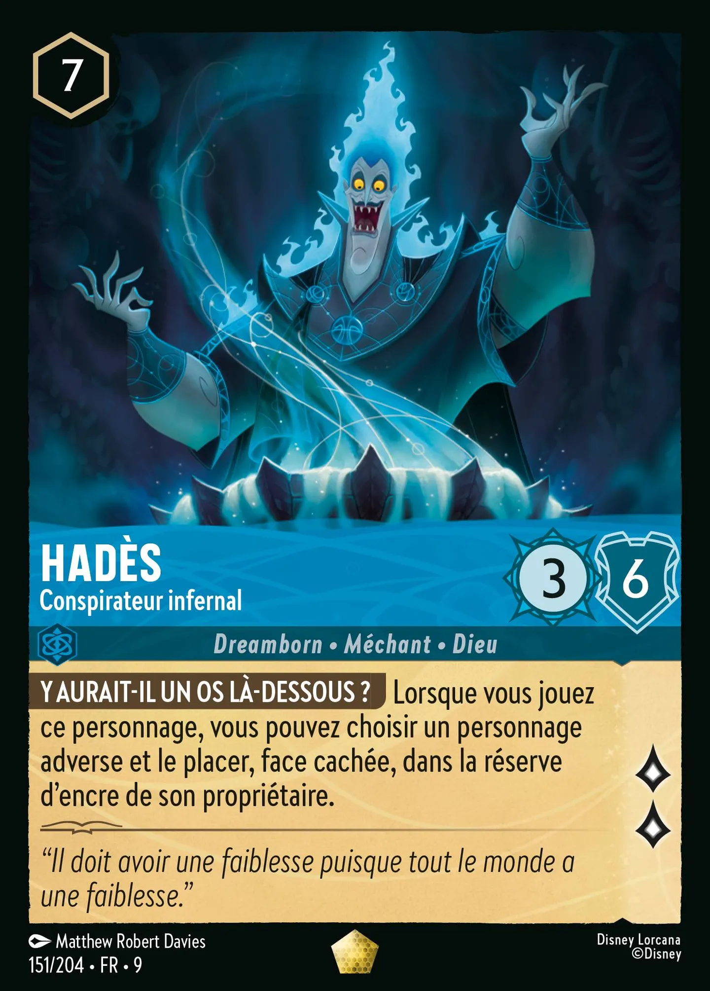 Hadès - Conspirateur infernal — Fabled — Lorcana