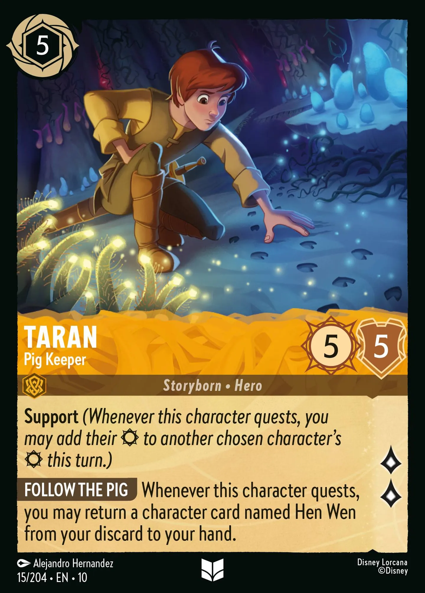 Taran - Pig Keeper — Whispers in the Well — Lorcana