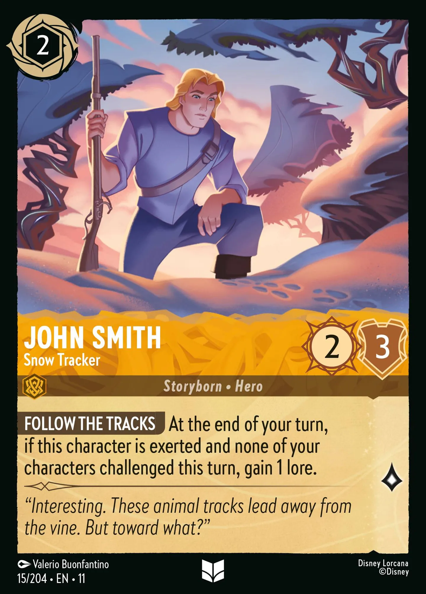 John Smith - Snow Tracker — Winterspell — Lorcana