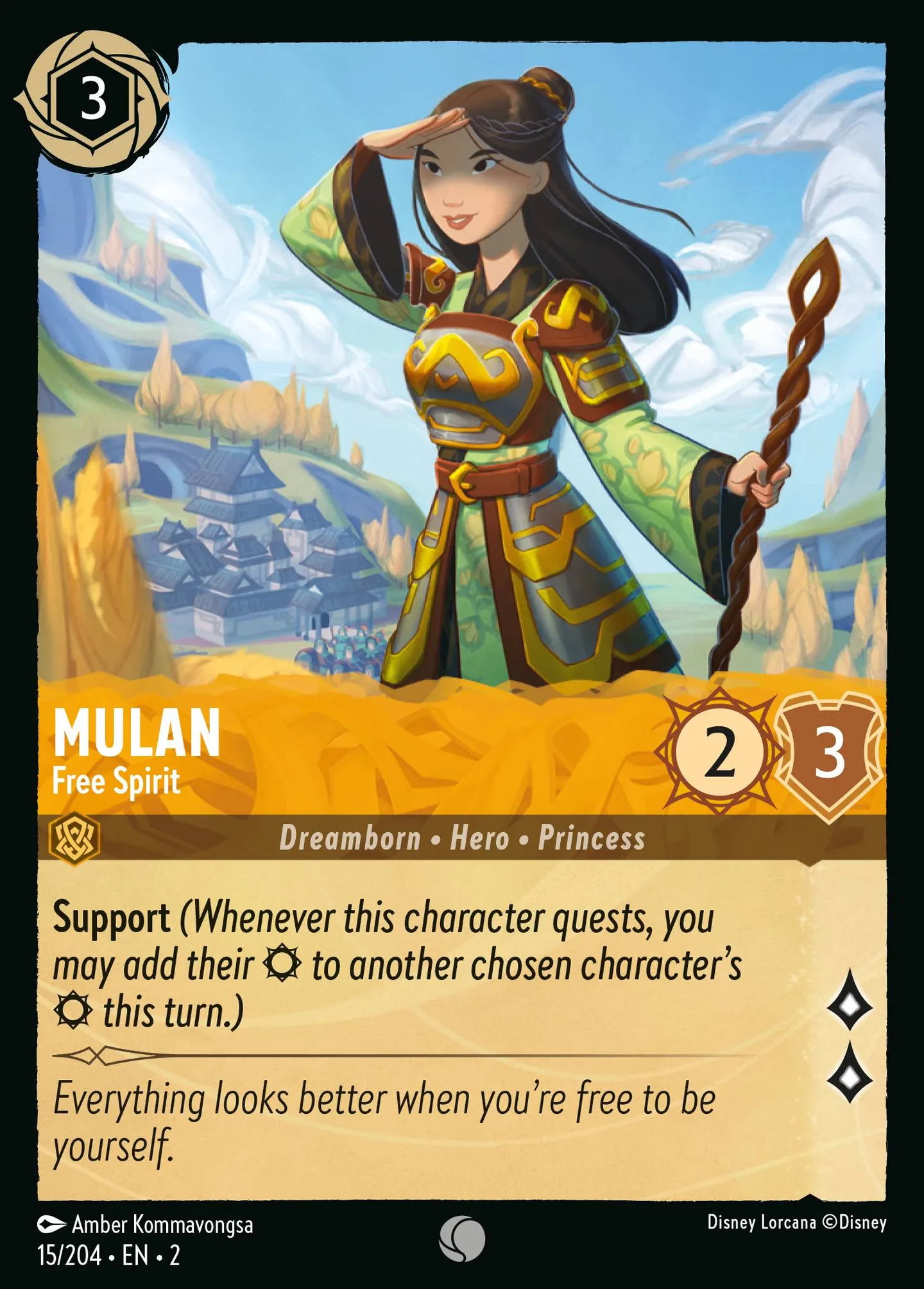 Mulan - Free Spirit — Rise of the Floodborn — Lorcana