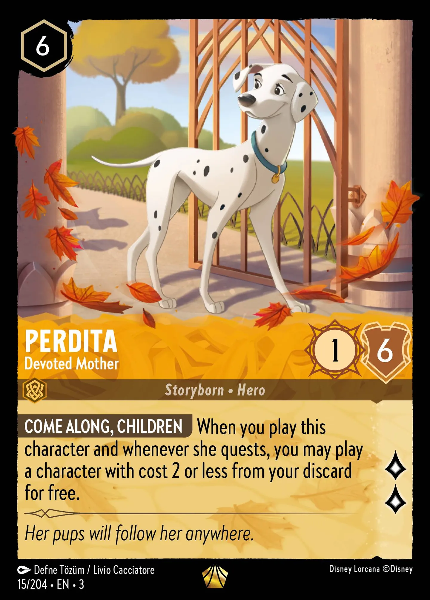Perdita - Devoted Mother — Into the Inklands — Lorcana