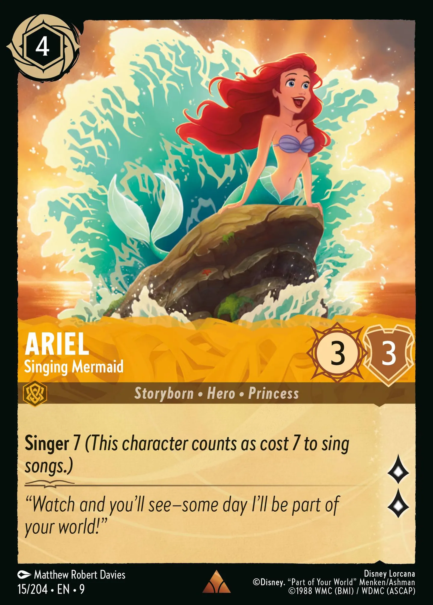 Ariel - Sirène chantante — Fabled — Lorcana