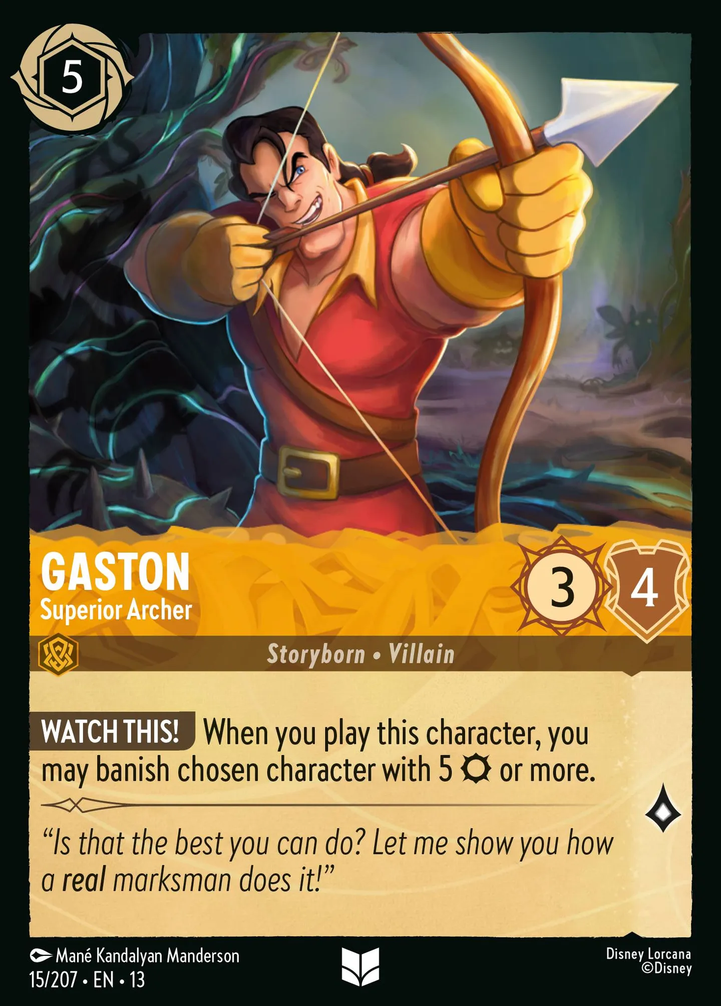 Gaston - Superior Archer — Attack of the Vine! — Lorcana