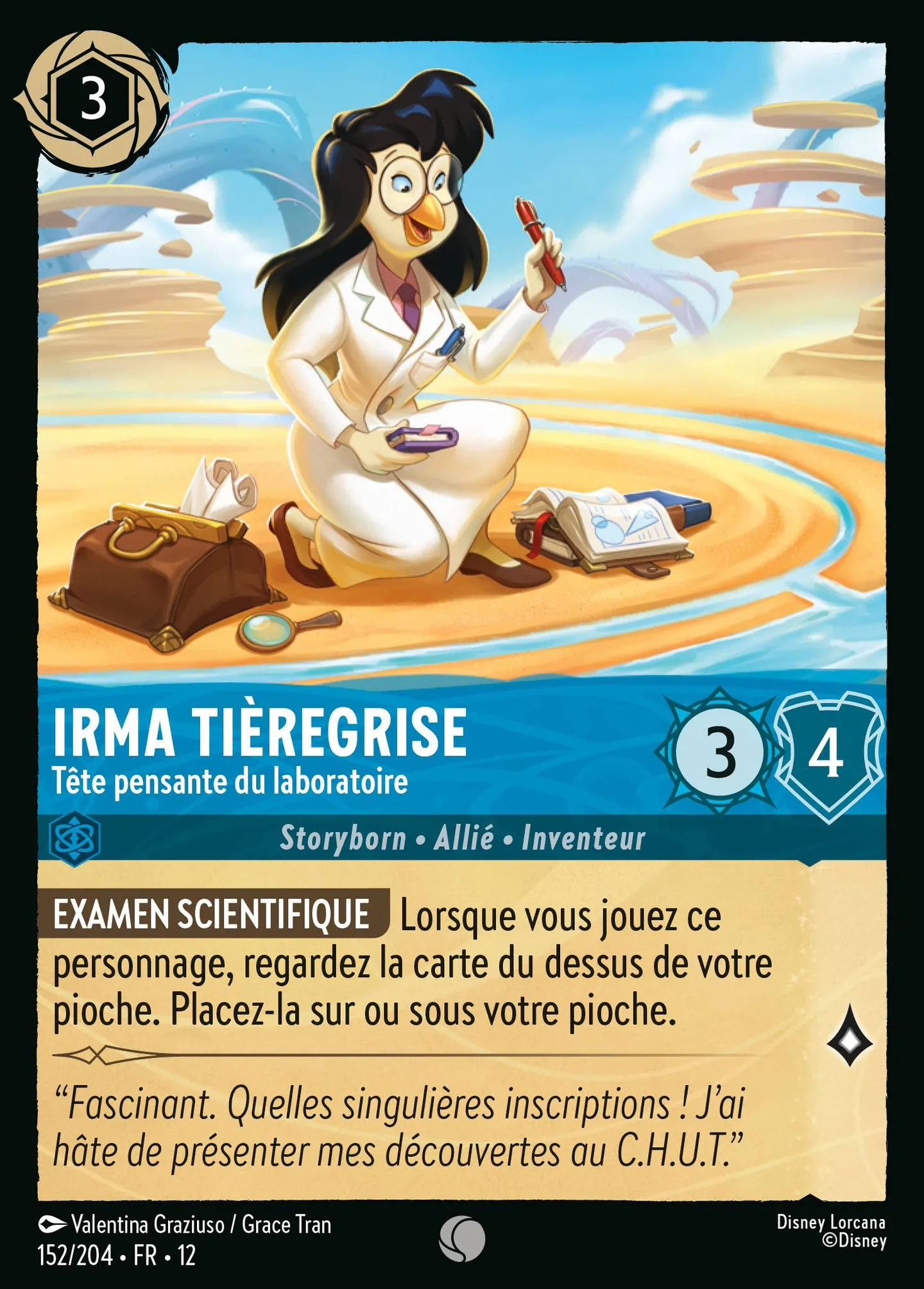 Irma Tièregrise - Tête pensante du laboratoire — Wilds Unknown — Lorcana