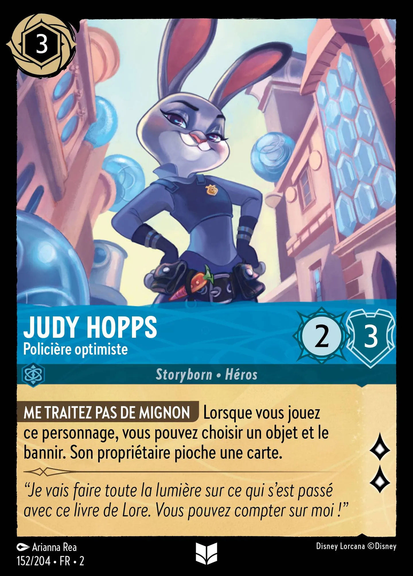 Judy Hopps - Policière optimiste — Rise of the Floodborn — Lorcana