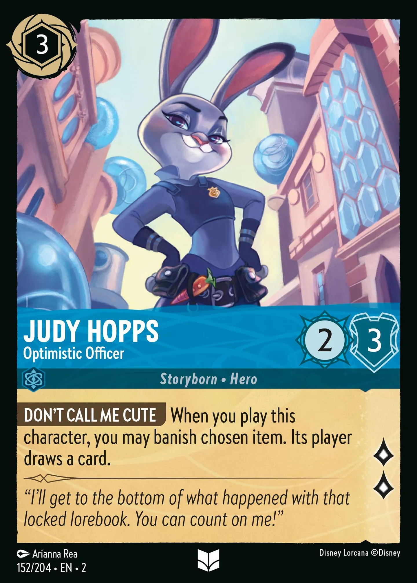 Judy Hopps - Optimistic Officer — Rise of the Floodborn — Lorcana