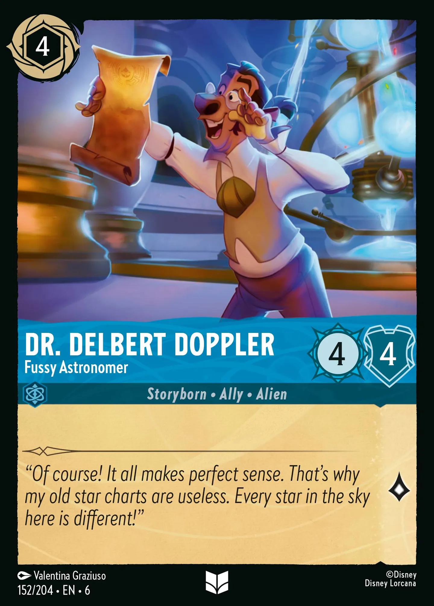 Dr. Delbert Doppler - Fussy Astronomer — Azurite Sea — Lorcana