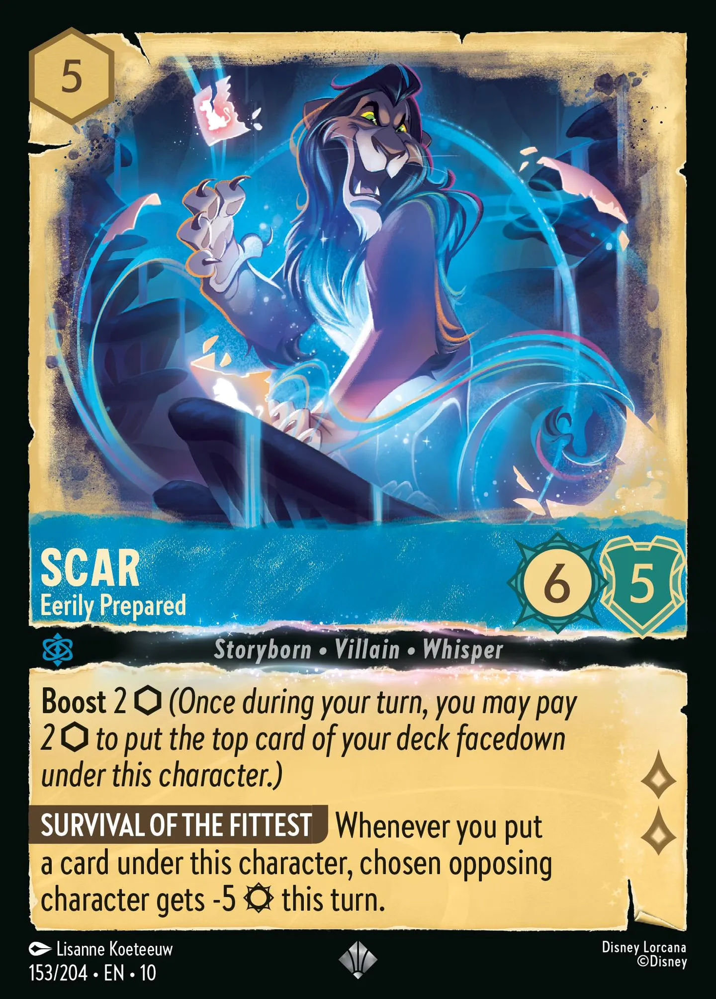 Scar - Eerily Prepared — Whispers in the Well — Lorcana