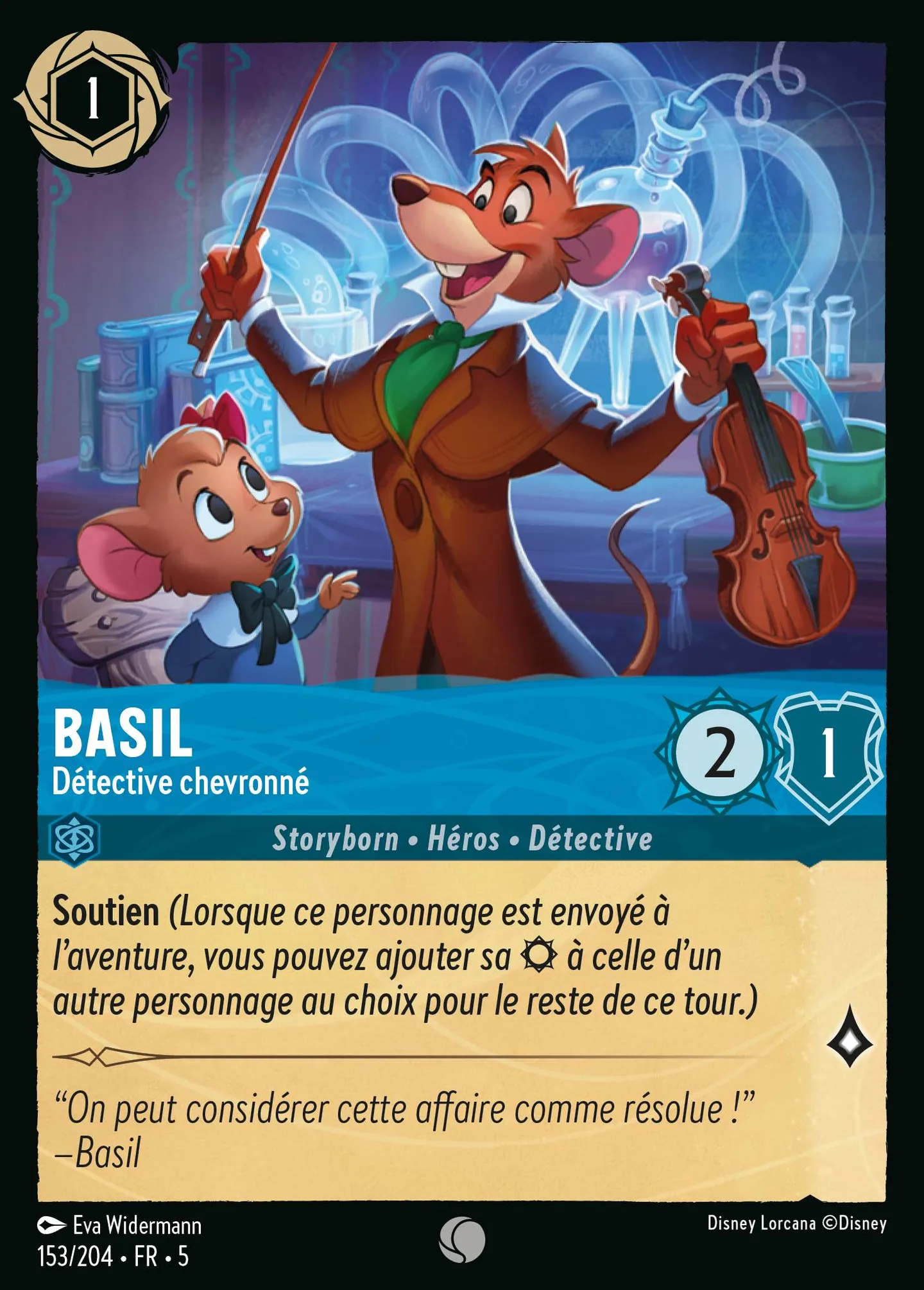 Basil - Détective chevronné — Shimmering Skies — Lorcana